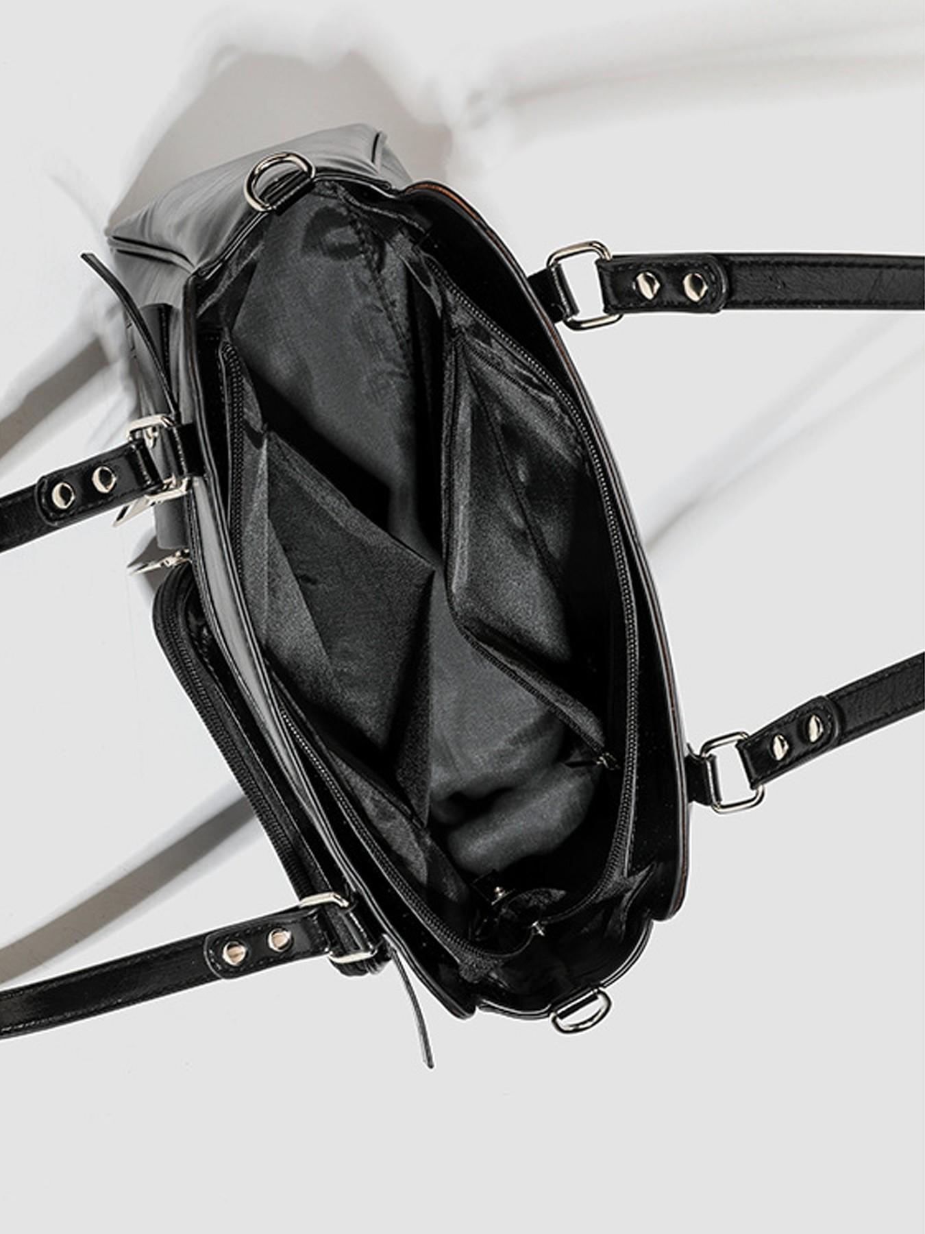 Japanese Minimalist Jk Transparent Badge Crossbody Bag, Casual PU Leather Shoulder Bag for Daily Use, Commute, Parties, Anime Events, Gift