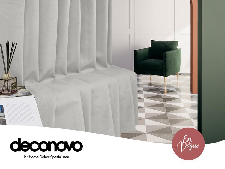 Deconovo Velvet Total Blackout Curtains – 2 Panels, Soft & Skin-Friendly, Thermal Insulated & Soundproof Drapes for Bedroom, Living Room & More