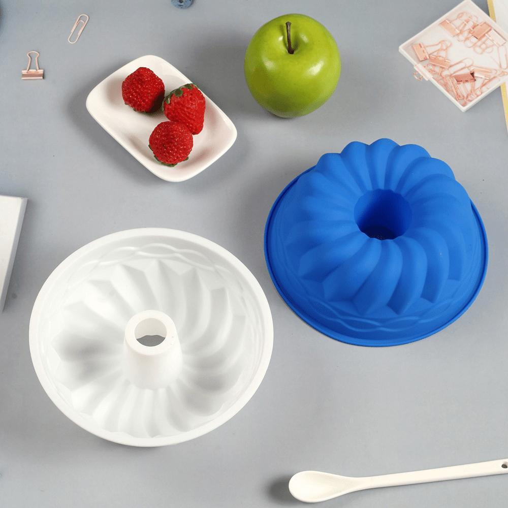 Single 6-Inch Savarin Baking Pan - Non-Stick Cake Mold, Food Grade Silicone Cupcakes, Pound Biscuits, Chocolate Truffles - Easy Release, Dishwasher Safe, Reusable Birthday, Christmas, Valentine'S Day, Easter Baking Tools - Durable Kitchenware