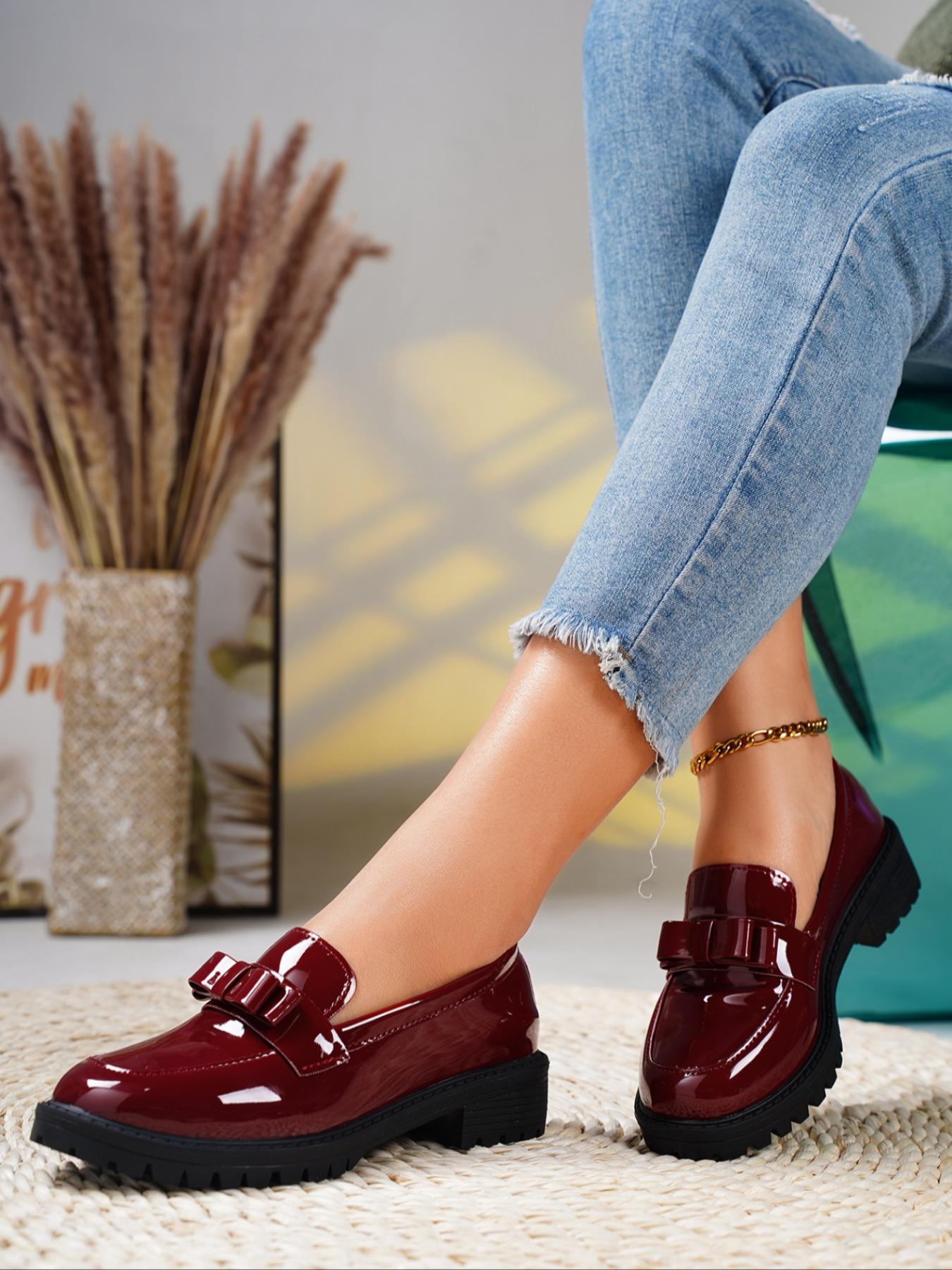 Women's Fashionable Bow Decorated Mary Jane Shoes, Casual Comfortable Lightweight Platform Shoes for Daily Wear, Perfect for Students and Outdoor, Bowknot Design Shoes