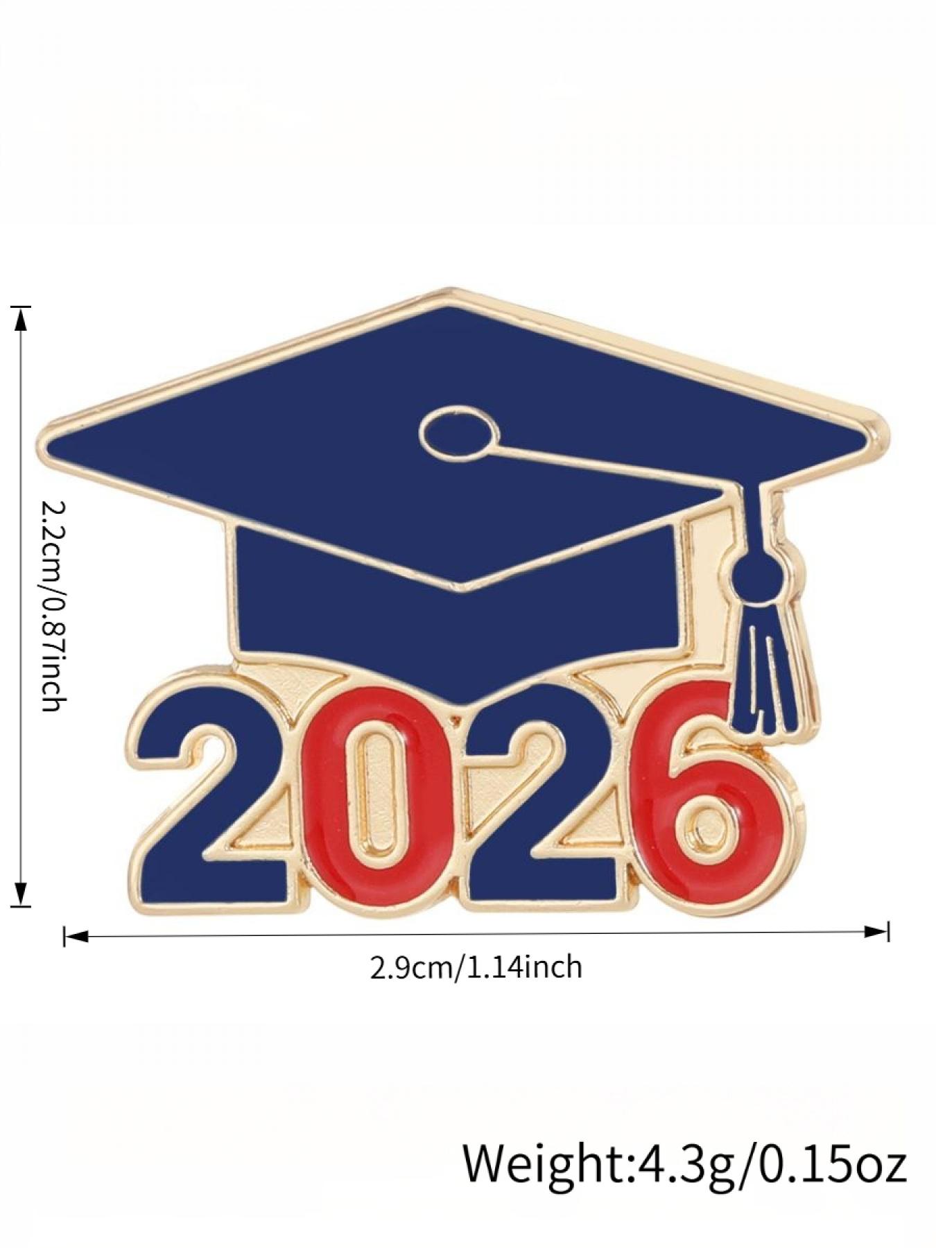 2026 Graduation Season Commemorative Brooch-Bachelor's Cap & Book ...