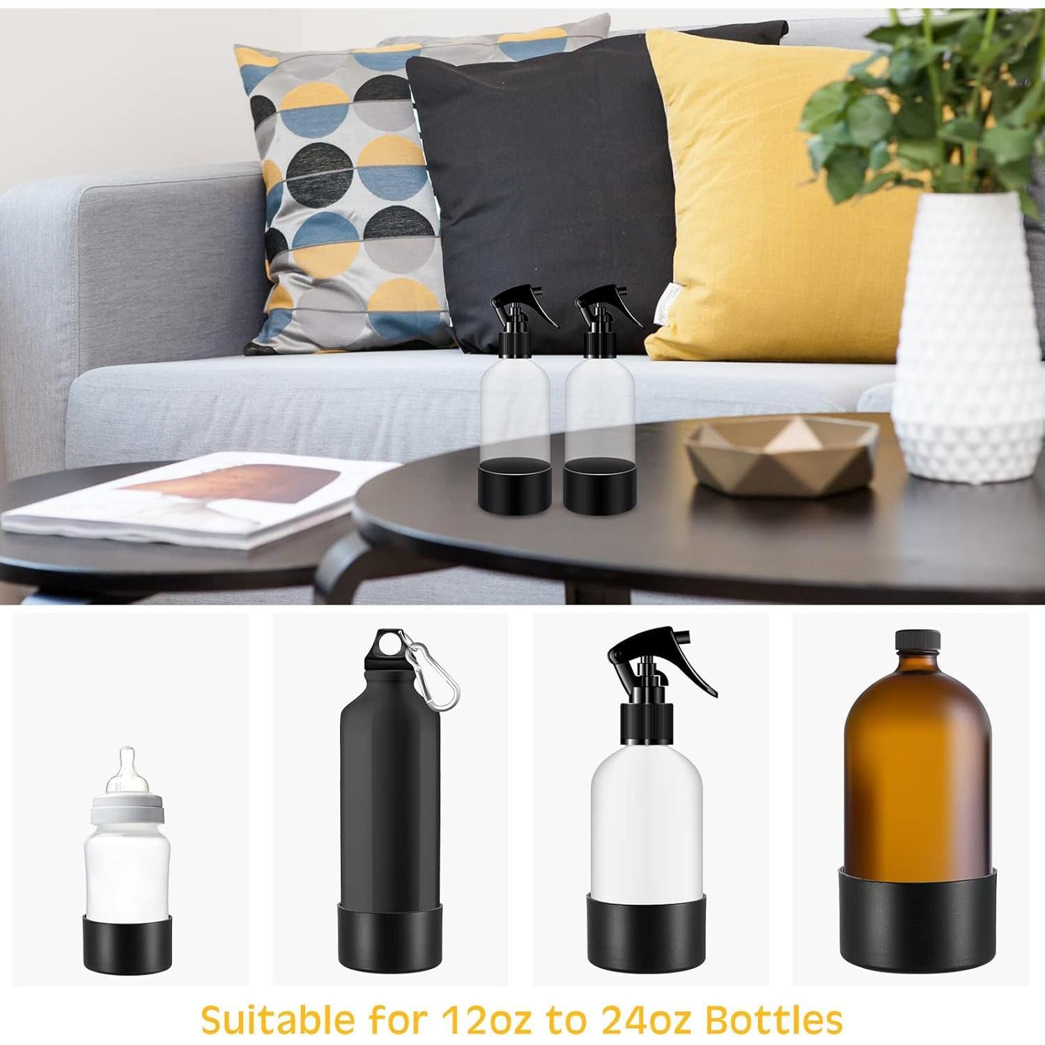 6 count Bottle Boot Protective Sleeve Bottom Washable Rubber Base Accessories Non Slip Bottom Cover for 16 oz Bottles, 12 to 24 oz Water Bottles, Black 6 count Bottle Boot Protective Sleeve Bottom Washable Rubber Base Accessories Non Slip Bottom Cover for 16 oz Bottles, 12 to 24 oz Water Bottles, Black