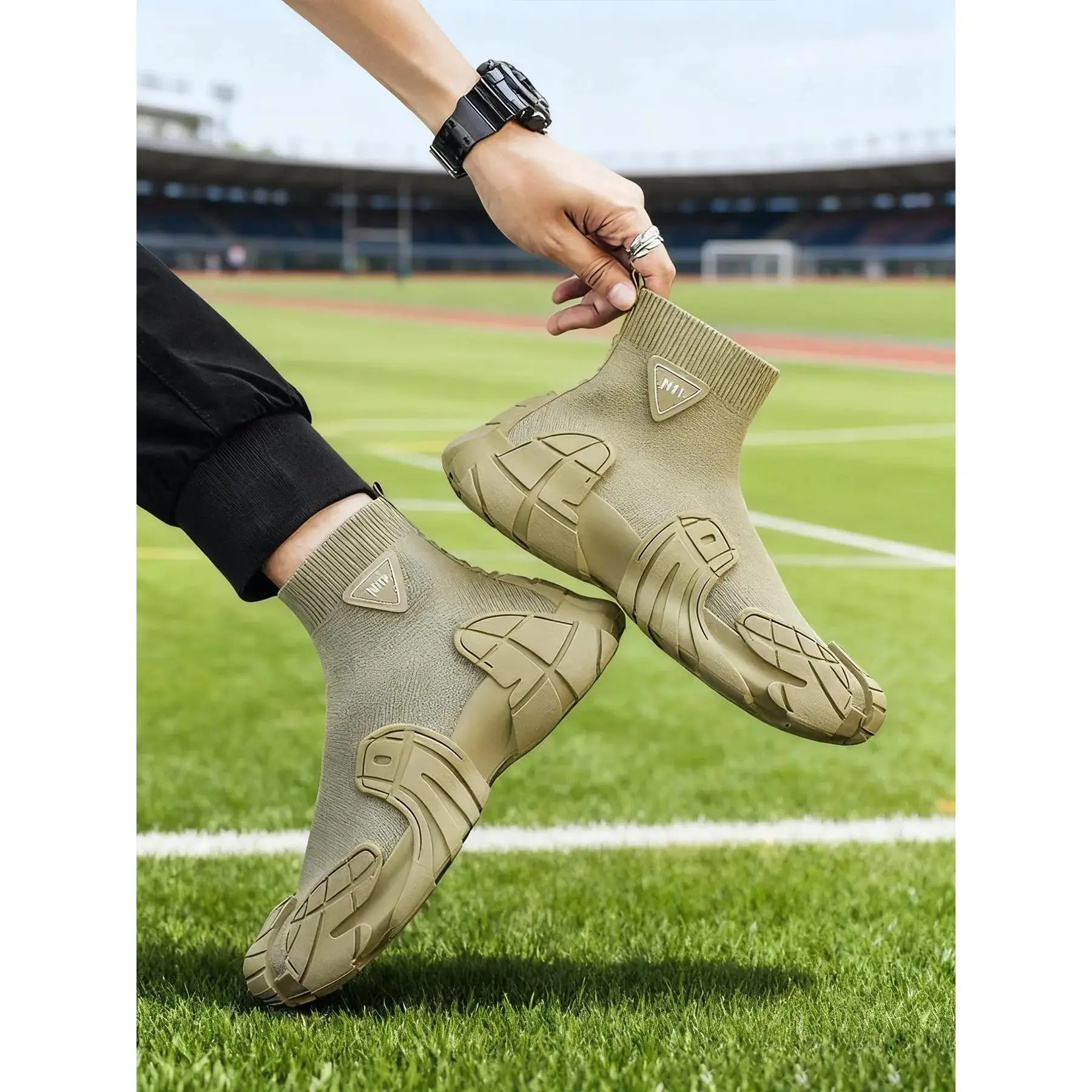 YYW1 Men's Fashion Shoes, Casual Hiking Boots, trekking shoes, Outdoor Walking, Hiking Style Shoes, Top Design, Anti-Wear-Resistant Mid-Calf Support, Durable Outdoor Hiking