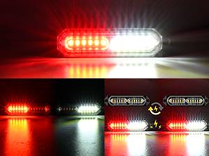 Nilight 8PCS Led Strobe lights 12LED Red white  Light 12V 24V Surface Mount Flashing Warning Hazard Beacon Lights Ultra Slim Sync Feature Mini Grille for Cars Trucks Off Road Vehicles SUV Side Lamp  dealsforyoudays