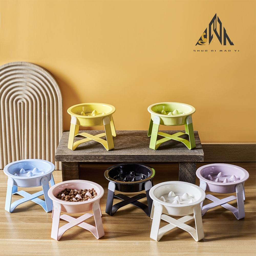 Slow Feed Ceramic Dog Pet Slow Feeder, Cervical Spine Protection, Anti-Choking Cat Bowl, Dog Food Bowl, Cat Food Bowl, Elevated Slow Feeder, Slow Feeder Bowls