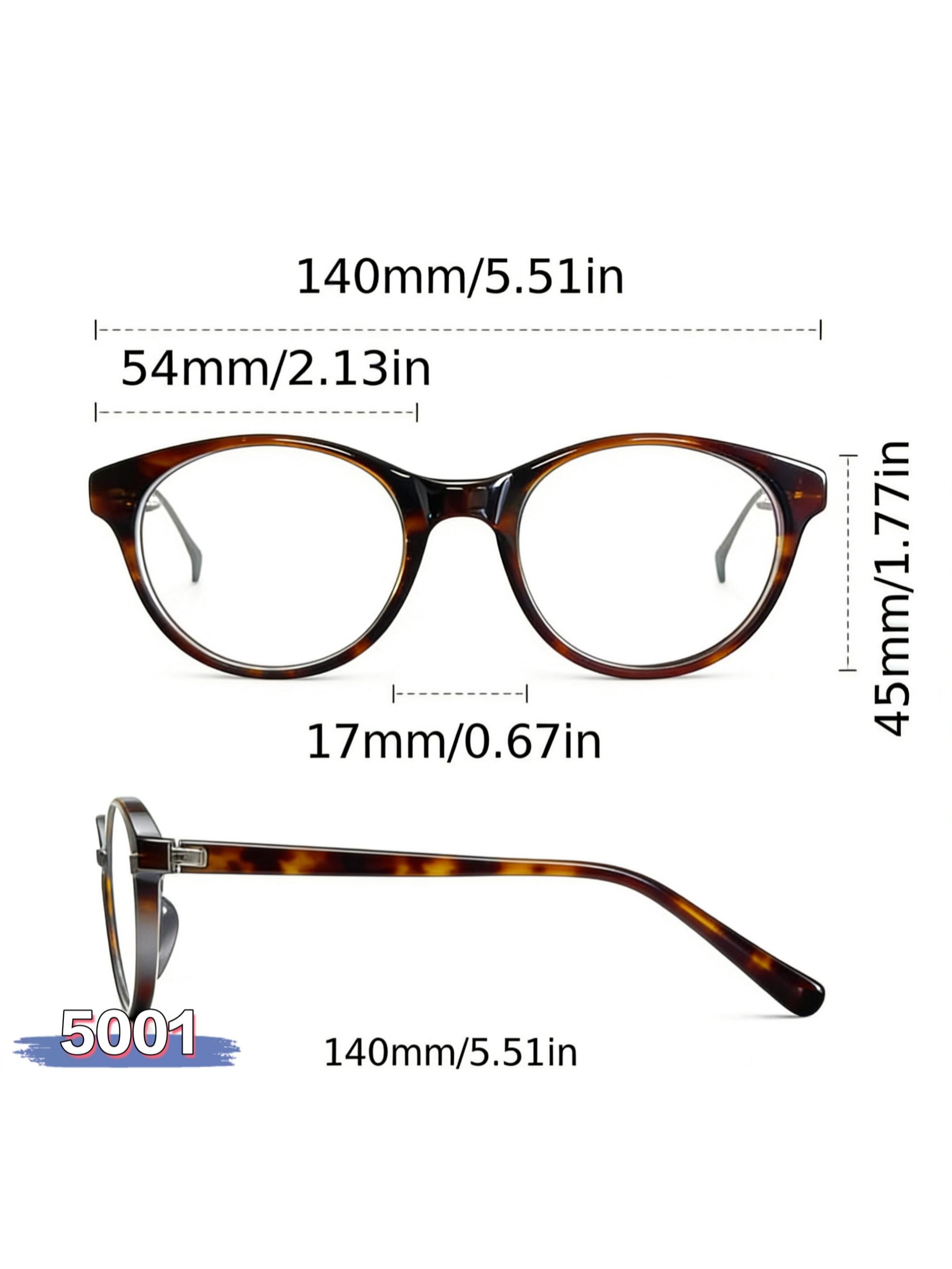 Single-Piece Cat Eye Glasses Frame, Retro Sweet Cool Design, Ultra-Light Zero-Pressure Nose Fit, Multicolor Versatile Style