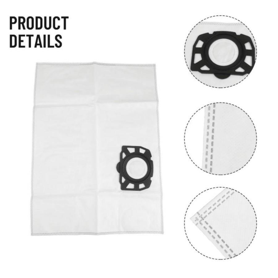 For Karcher 2.863-314.0 KFI 357 KA 40 WD2 Plus WD3 SE4002Robot Vacuum Cleaner Dust Bag Replacement Parts Kit