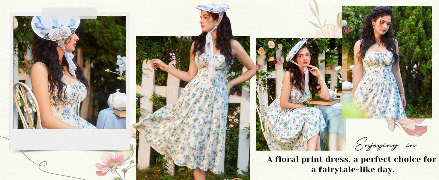 Grace KarinWomen's Floral Midi Dress Corset Sundresses 2026 Summer Spring Vacation Milkmaid Dresses - TikTok Shop Grace KarinWomen's Floral Midi Dress Corset Sundresses 2026 Summer Spring Vacation Milkmaid Dresses - TikTok Shop