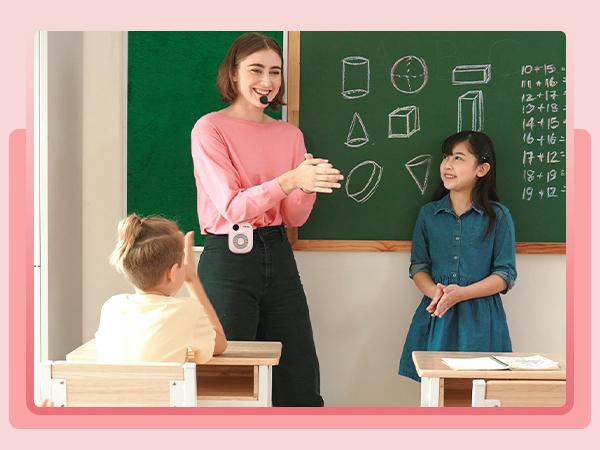 PRUNUS A18 Voice Amplifier Microphone Headset,Portable Voice Amplifier,PA Systems for Teachers,Training,Guide, Speakers Smartphone Audio Springtok