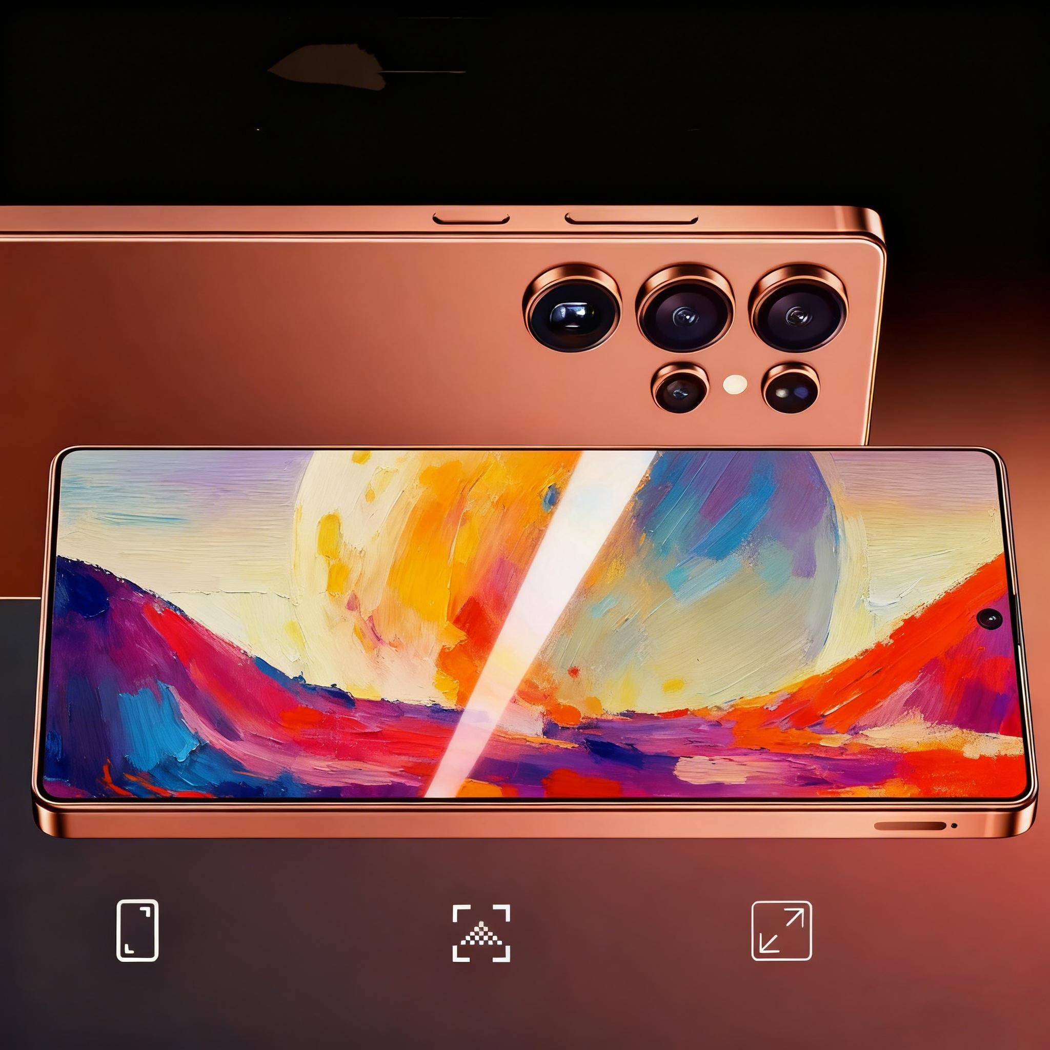 25 Ultra Unlocked SG Android 14 Smartphone 12GB+512GB,6.99 HD Display 68MP+108MPCam.7800mAh, Dual Card, Built in Pen. FaceUrlock, Case & Protector