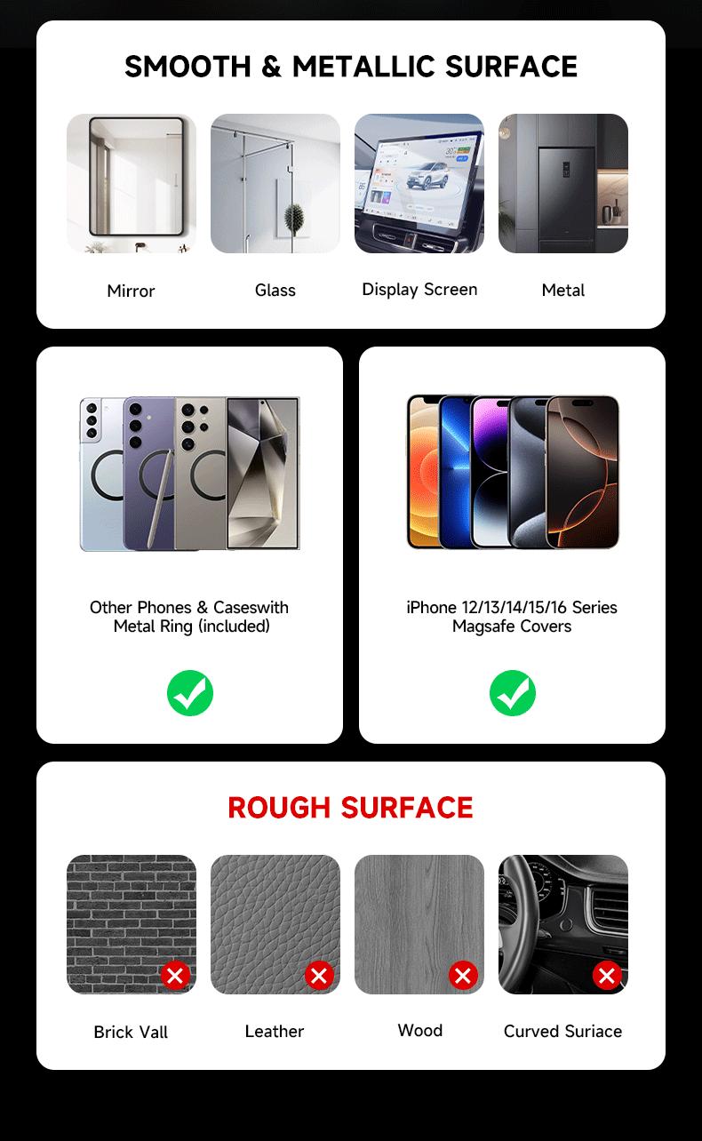 MAGIC JOHN Foldable 360° Magnetic Phone Stand Ultra-Stable, Anti-Slip, Perfect for Hands-Free MAGIC JOHN Foldable 360° Magnetic Phone Stand Ultra-Stable, Anti-Slip, Perfect for Hands-Free