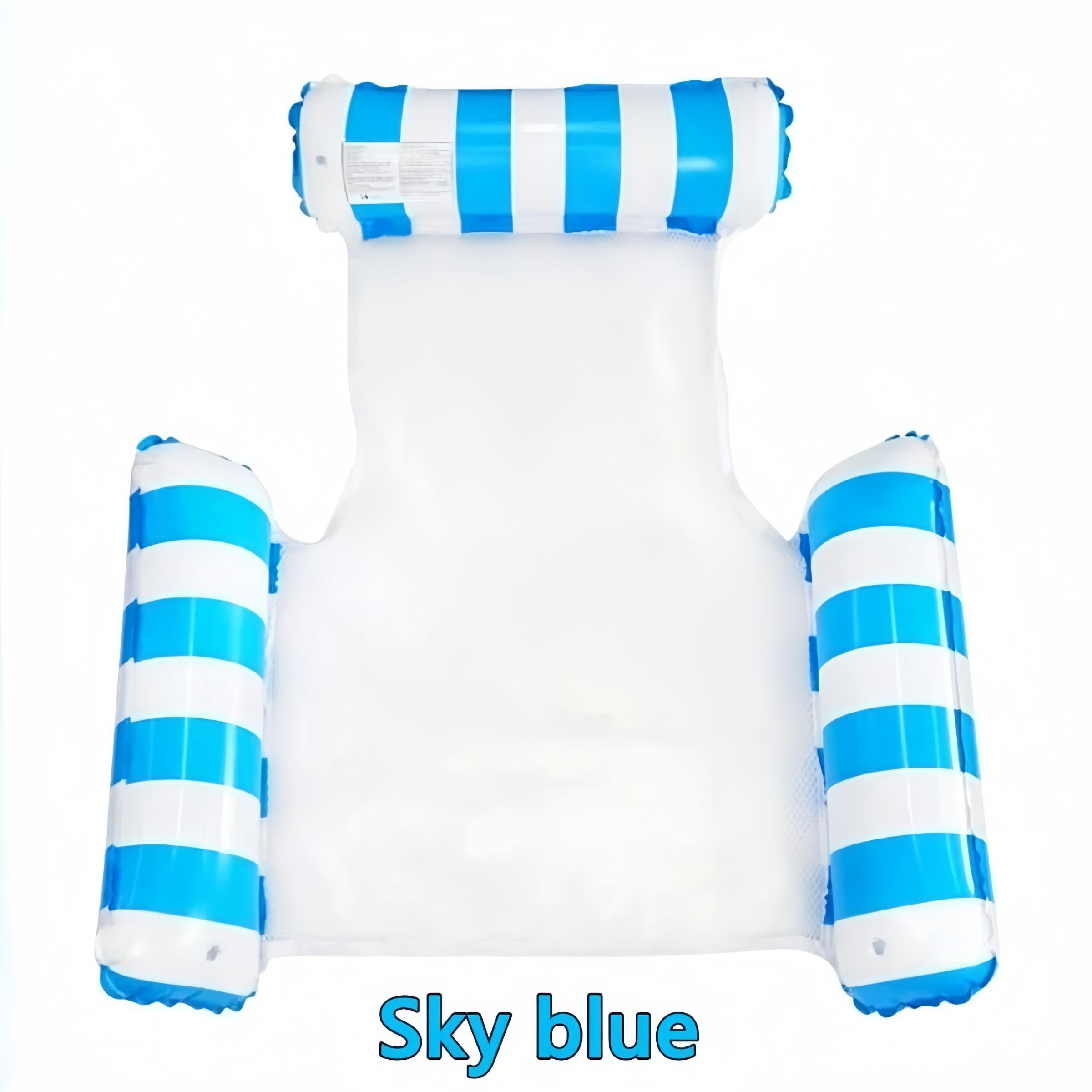 Inflatable Water Hammock Chair, Foldable Pool Float, Beach Party Furniture, Portable Lounge Bed, Summer Gift for Kids & Adults