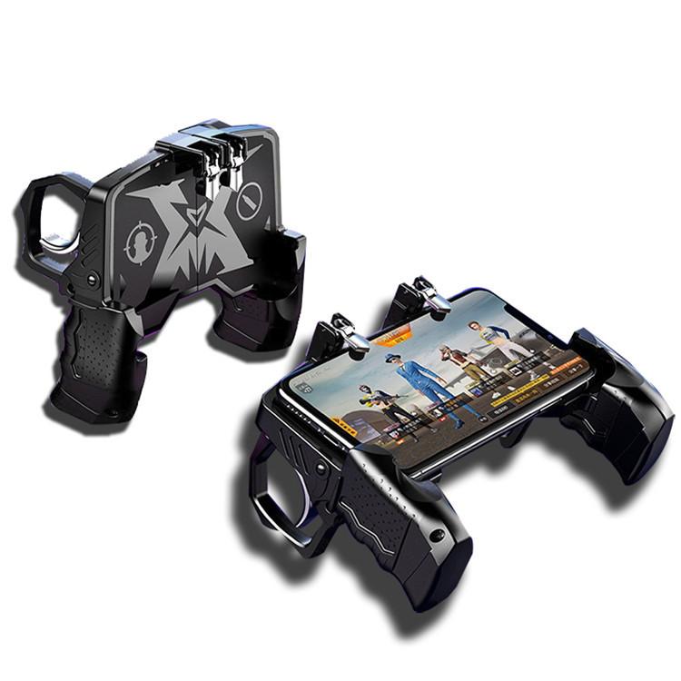 double wireless controller game machine Trigger Free Fire PUBG Controller for Cell Phone Gamepad Joystick Control Mobile Game Pad Pugb Smartphone Command