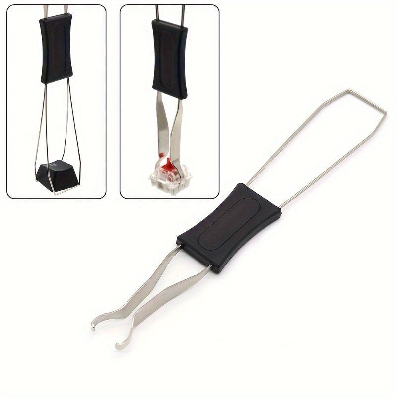 2 In 1 Keycap Puller Switch Puller Mechanical Keyboard Set Multipurpose Keyboard Puller for Mechanical Keyboards Keycap Clamp Dual-Purpose Shaft Stainless Key Stainless Steel Tool for Removing Keypad Caps