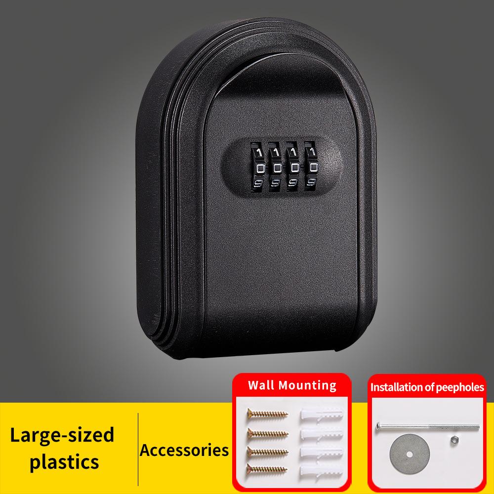 Plastic Key Box for Homestays with Combination Lock, Secure Key Storage Solution, Ideal for Construction Sites and Apartments