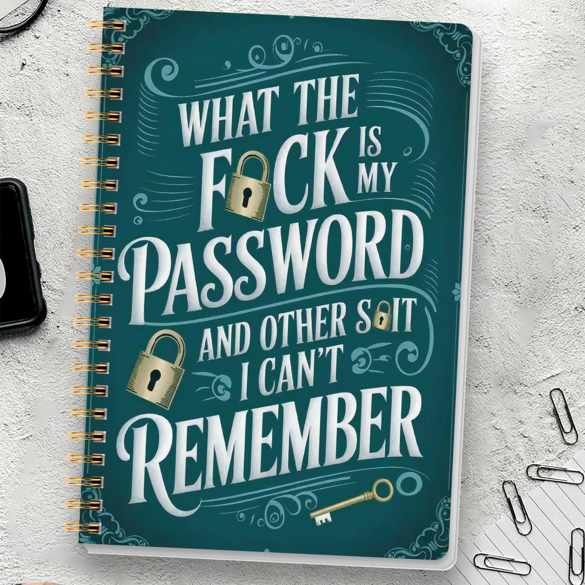 1pc Simple Password Book, Hardcover Spiral Notebook, Hardcover Journal, Minimalist Address Password Manager With Website Password Quick Access Password Storage Perfect For Home Office Internet Computer Logins, Great Holiday Gifts #GLOBAL PICKS
