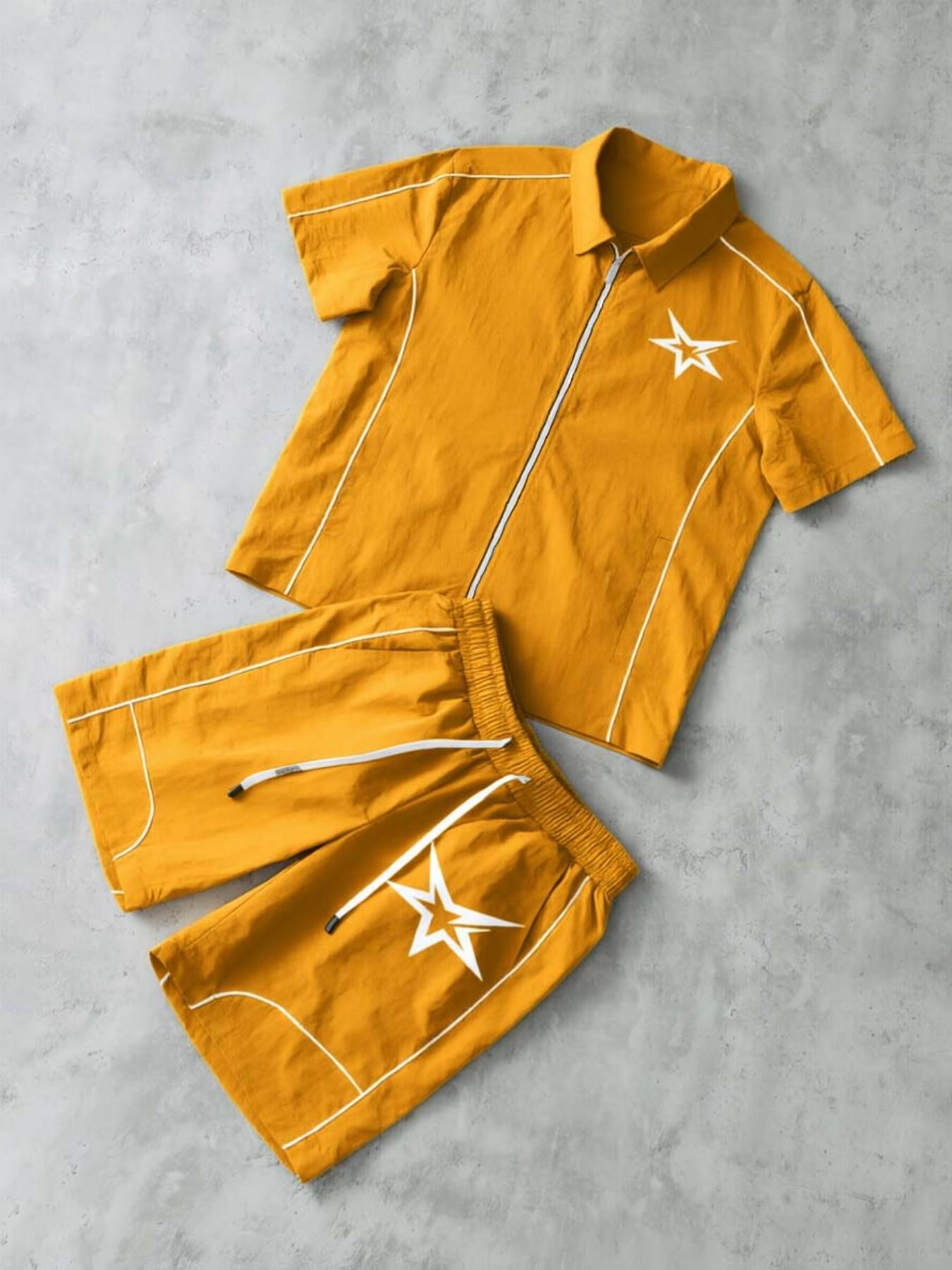 Star Print Casual Set — Size Reference