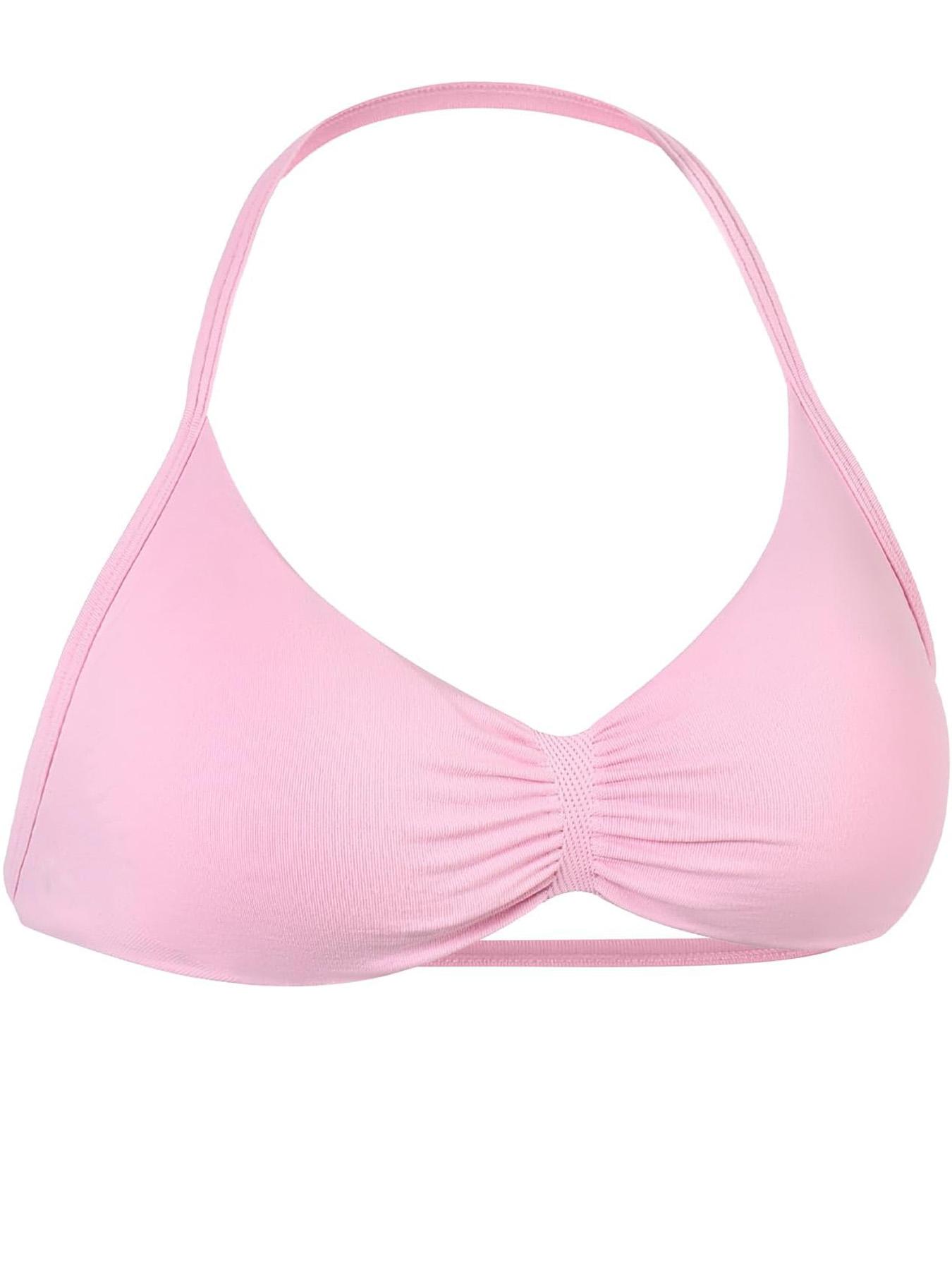 Women's Solid Color Strappy Sports Bra, Breathable Comfortable Backless Padded Impact Strappy Bra, Quick Drying Running Fitness Sports Bra