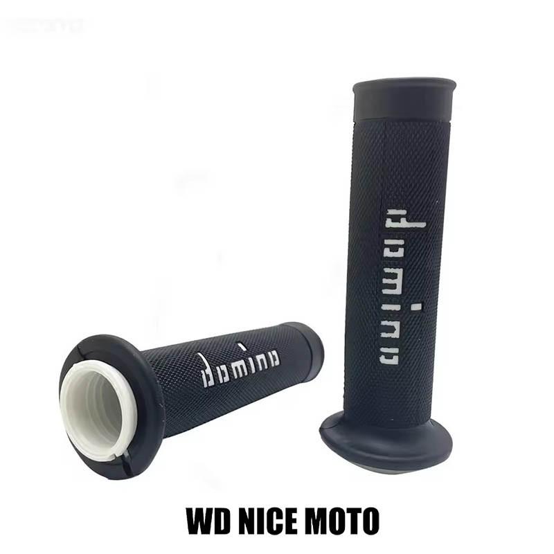 WD NICE MOTO Handle Grip for 7/8" 22 24mm Motorcycle, Universal Atv Dirt Pit Bike Racing Motocross Gel Rubber Brake Grip for Domino
