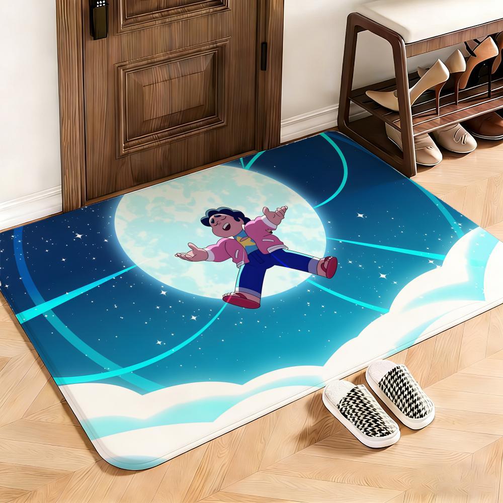 Animation Steven Universe Floor Mat This soft flannel mat provides a cozy Soft flannel mat with quick water absorption, non-slip and durable. Easy to clean, ideal for bathroom and entryway use.