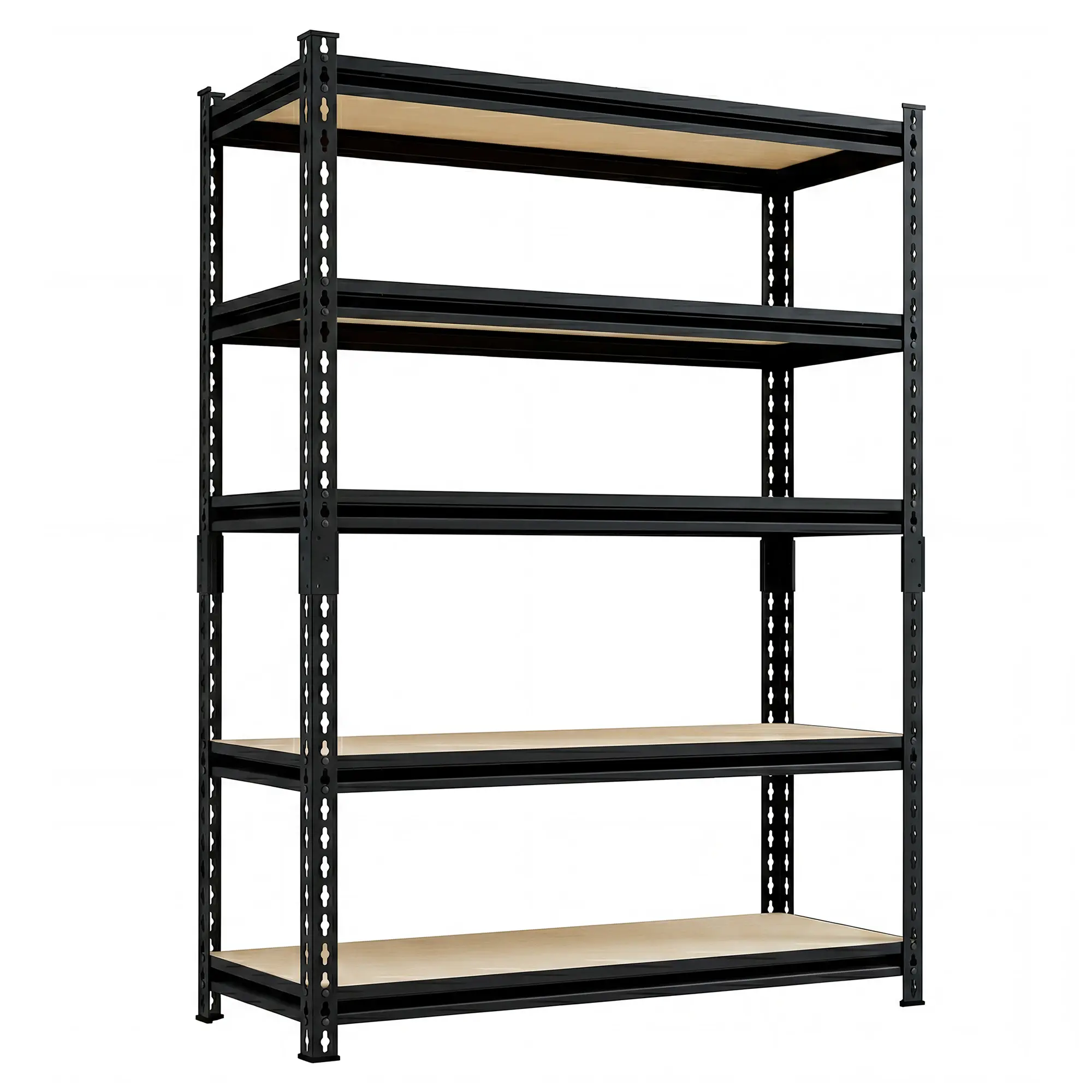 Garvee Heavy-Duty 5-Tier Wire Shelving Unit - Adjustable Metal Storage Rack, 36 x 14 x 72 in - For Garage, Basement & Utility Room - Black