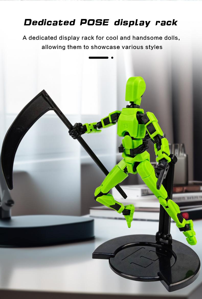 Interactive Multi-Joint Action Doll Toy, 13 Movable Joints Robot Mannequin Set, Creative Birthday Gift for Fun Play