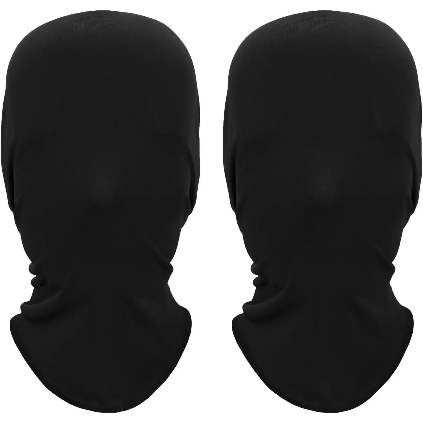 2 Pieces Full Face Spandex Morph Masks Halloween Cosplay Hood Faceless Unisex Adult Party Costume Head ClothGift