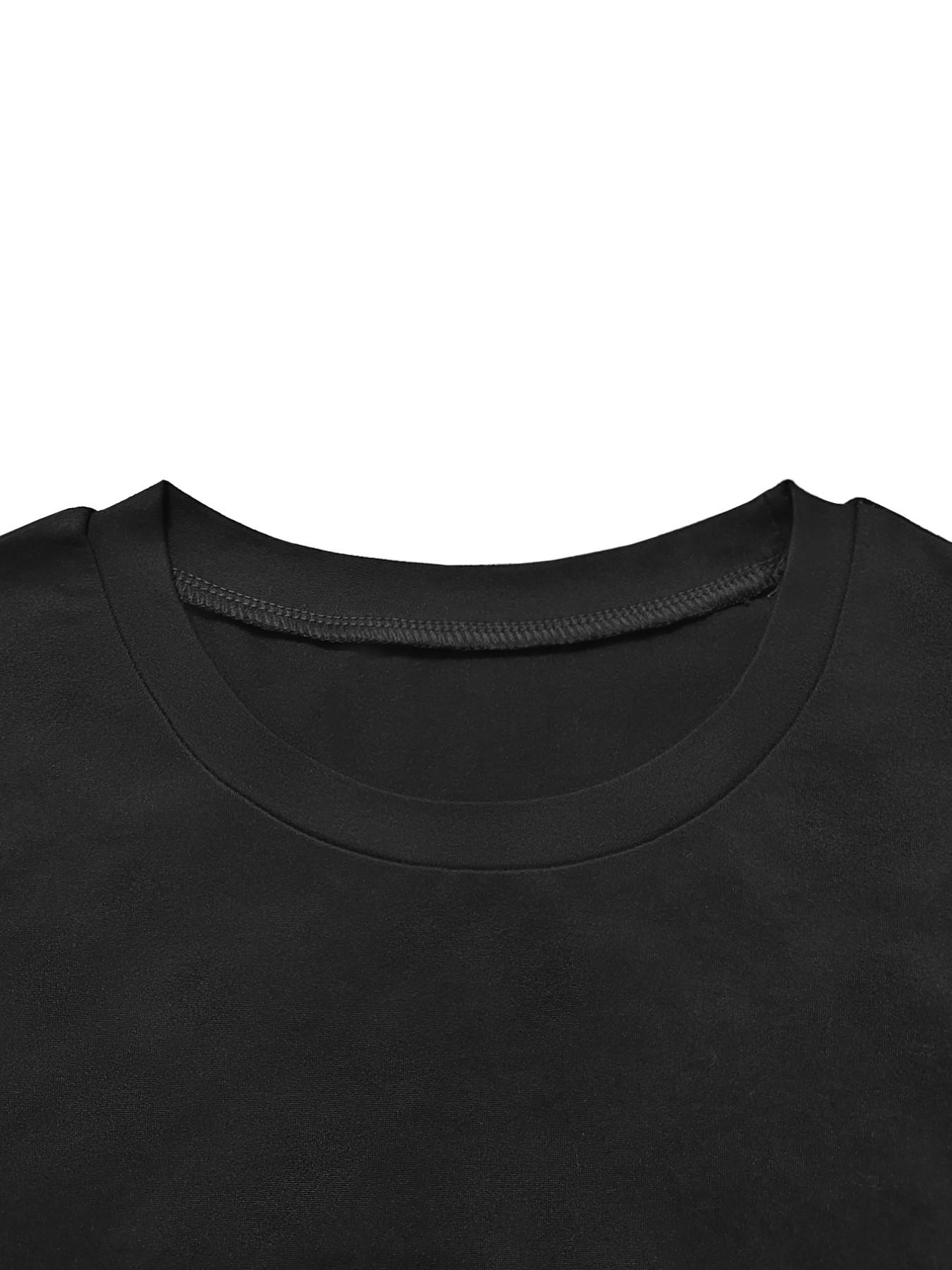 Summer Women's Basic Essential Two-Piece Set, Fitted Plain Pattern, Casual Summer, Spring & Fall Fashion, Large Size Available, Outfit