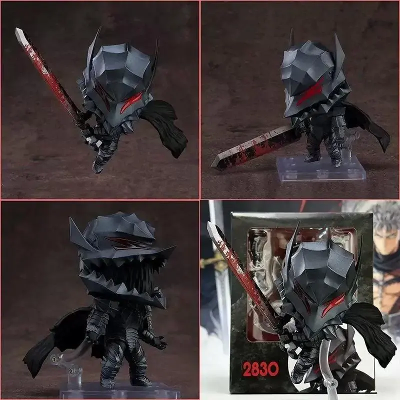 2026 hot item Q Version Clay Man 2830 Berserk Guts Berserker Armor Action Figures Anime Games Periphery Gift Pc Case Desktop Ornament Model Popular toys
