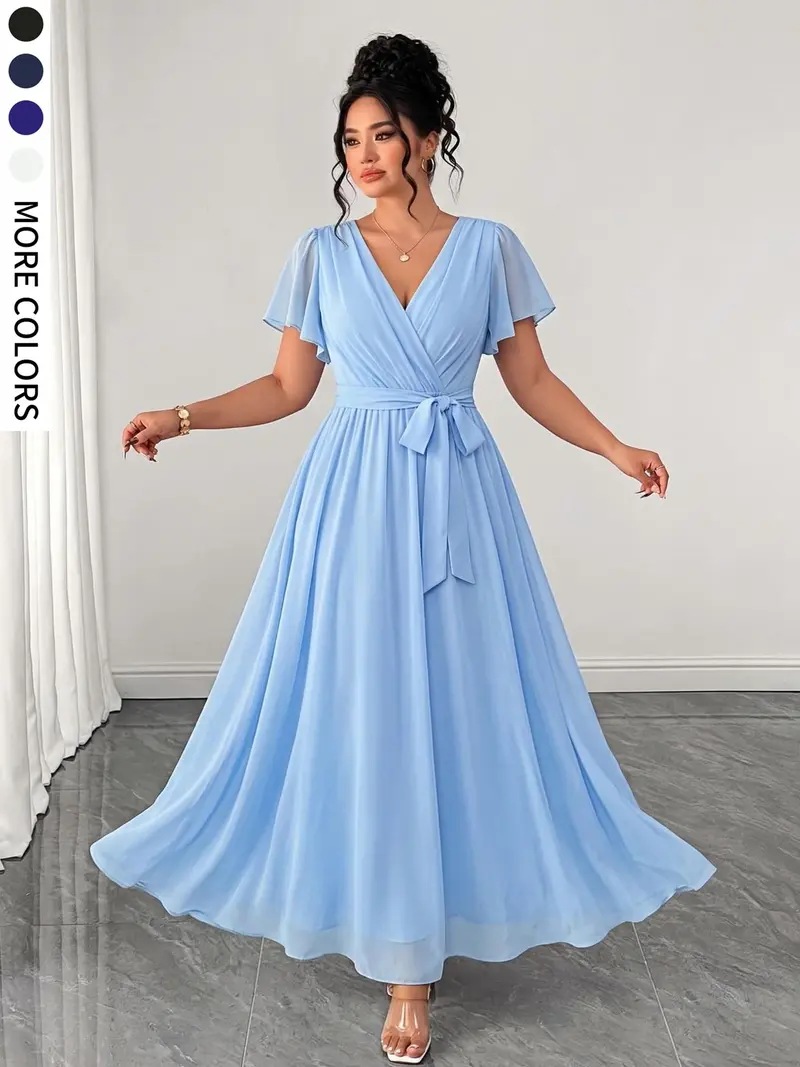 flowy wedding guest dress Ever-Pretty Inclusive Plus Size Chiffon Empire Waist Mother of the Bride Whether you are dressing Non-sale Color:Watercolor Border Maternity Dress for Photoshoot