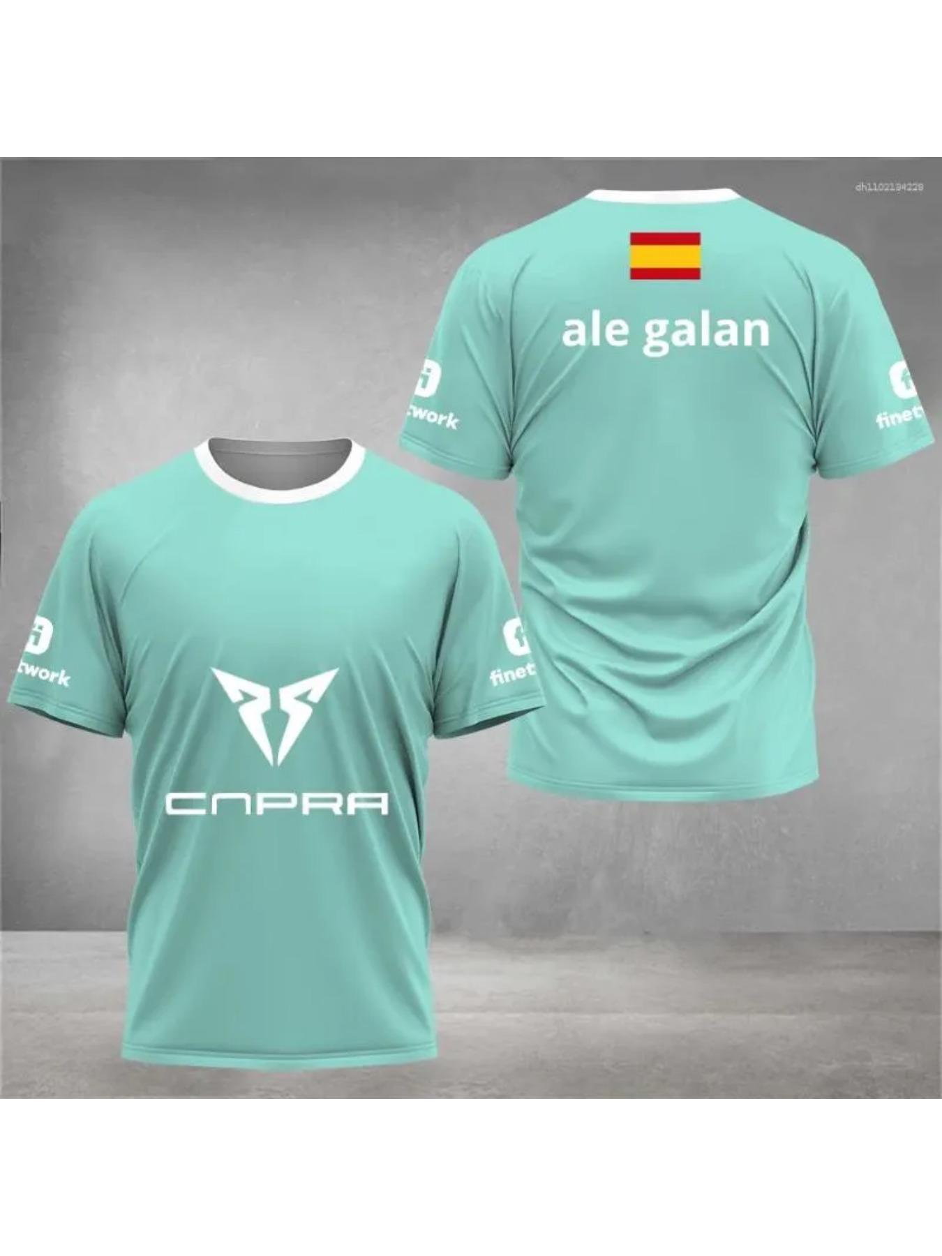 2026 Spring/Summer Men's T-Shirts, Men's Padel Sport Crew Neck T-Shirt, High Quality Breathable Summer T-Shirt, 3D Printed Outdoor Casual Loose T-Shirt