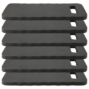 6 Pack Garden Kneeling Pads, Foam Thick Knee Pad, Kneeler Mat for Long Gardening Hours, Yoga, Prayer and Exercise 16 x 7 x 1 Inch, Black