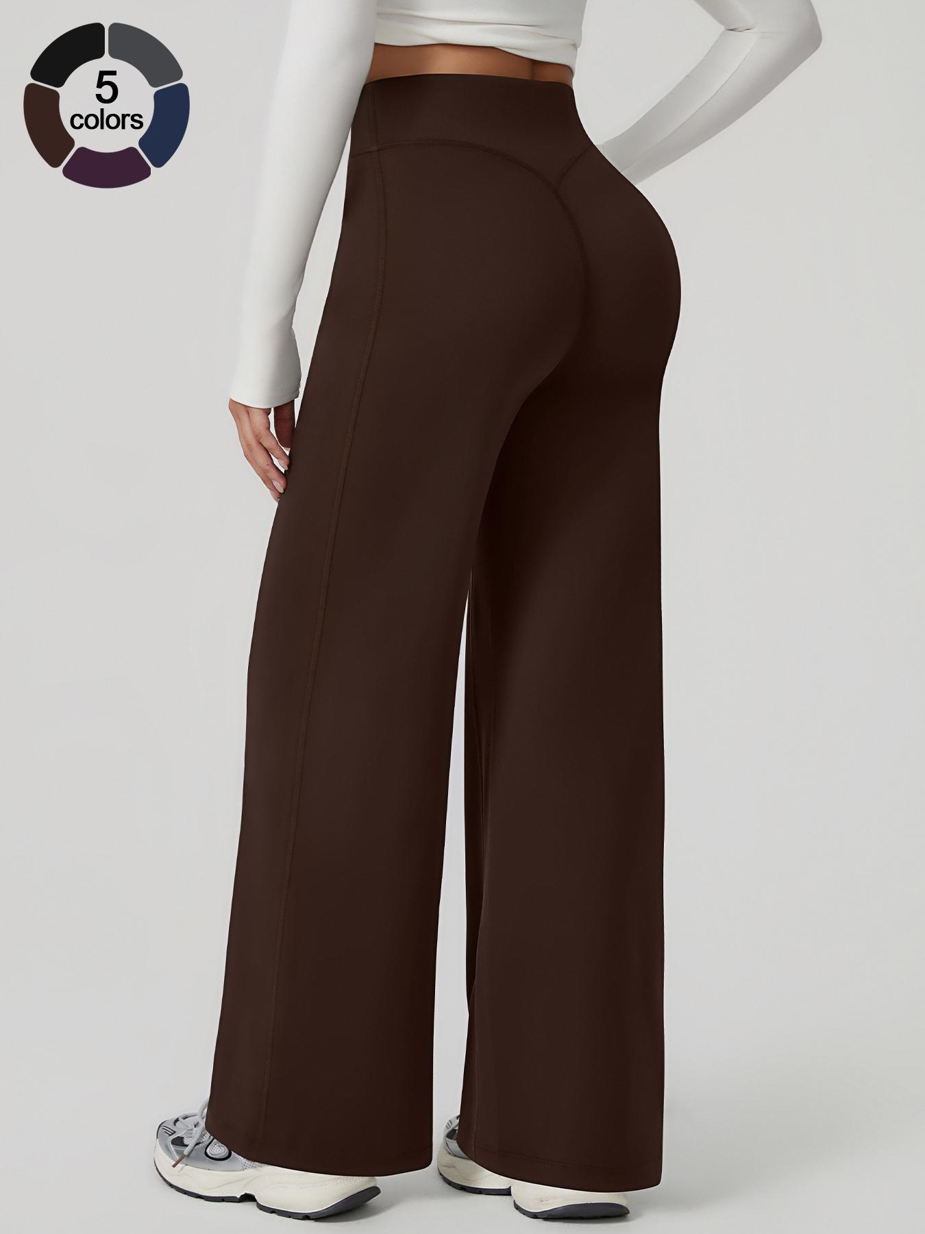 Women's Sporty Leggings, Plain Fitted Design, All Season Comfortable Fitness Running Pants, Elastic & Stylish, Athleisure Style Bottoms