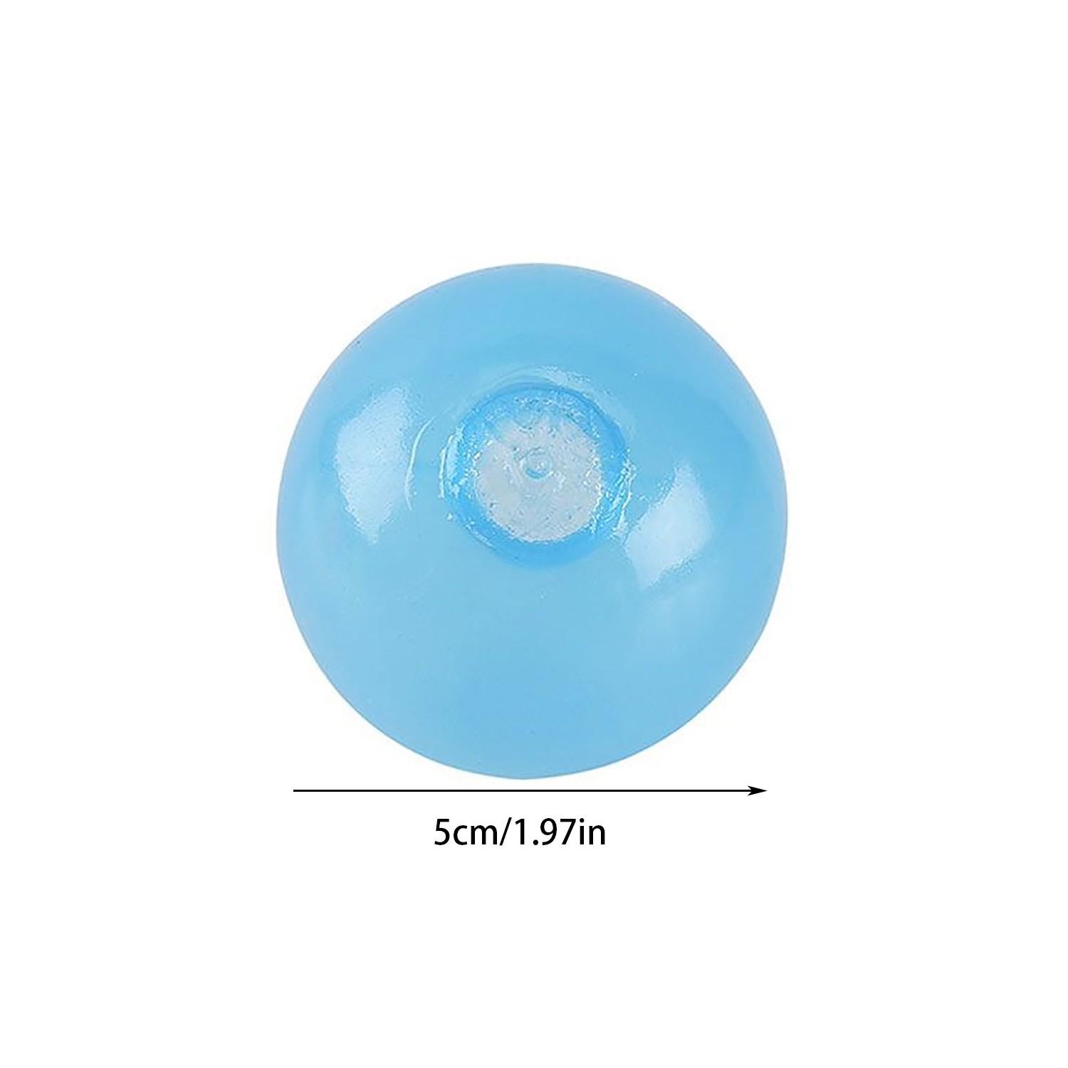 Night Light Ceiling Stuck Target Ball, Interactive Stress Relief Ball, 6 Colors, Fun Wall Stick Ball, Throwing Toy for Kids