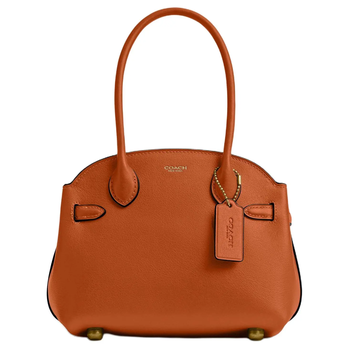 COACH Empire Carryall 21 Tote Bag for Women – Caramel Leather with Gold Hardware