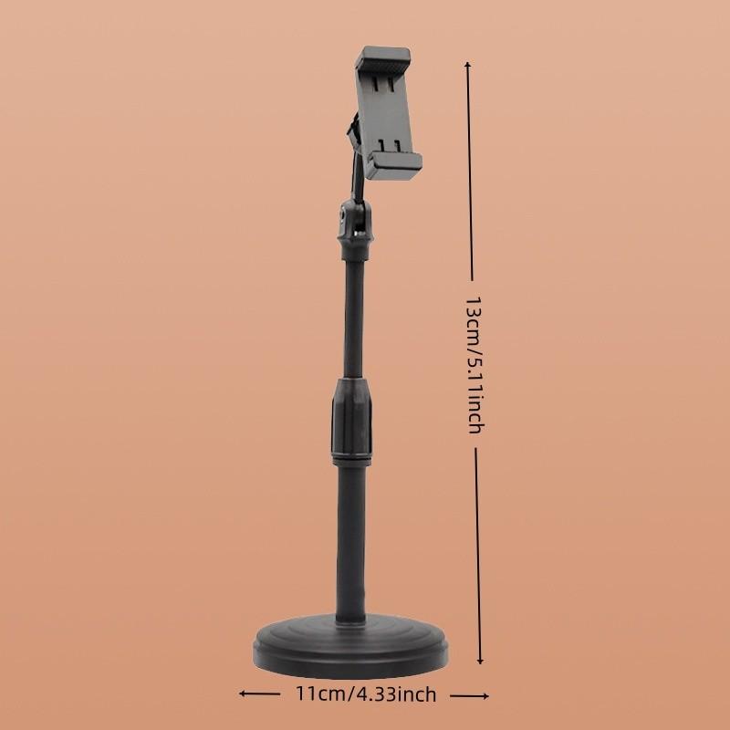 Phone Live Streaming Stand Adjustable Desk Mount, Universal Lazy Disk Phone Holder for Kuaishou Douyin Influencers, Desktop Smartphone Stand