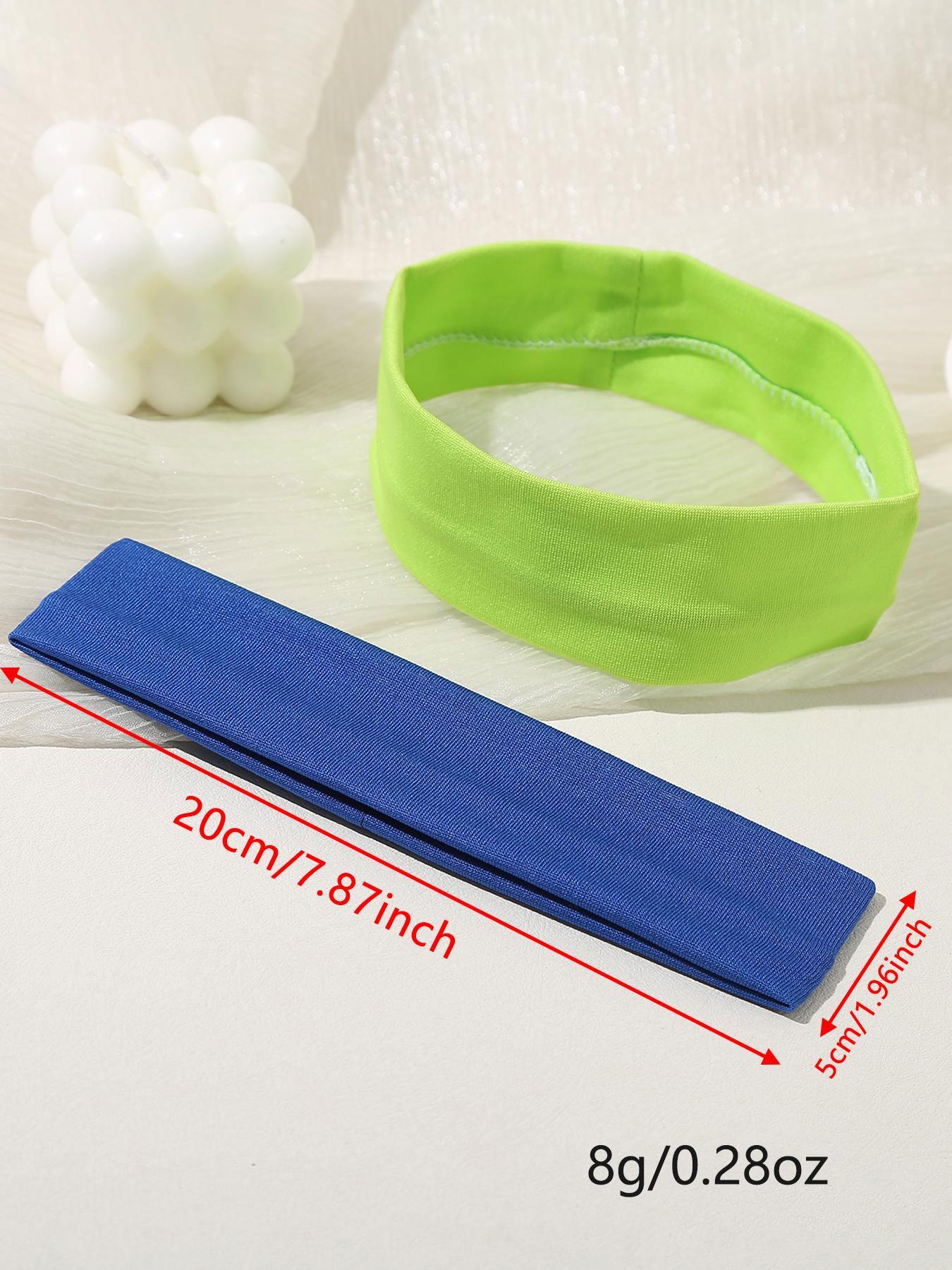Women's Multi-Color Sports Headbands, Elastic Sweat-Absorbing Hair Bands, Yoga Running Fashion Accessories, Sweat-Wicking Headband for All Seasons
