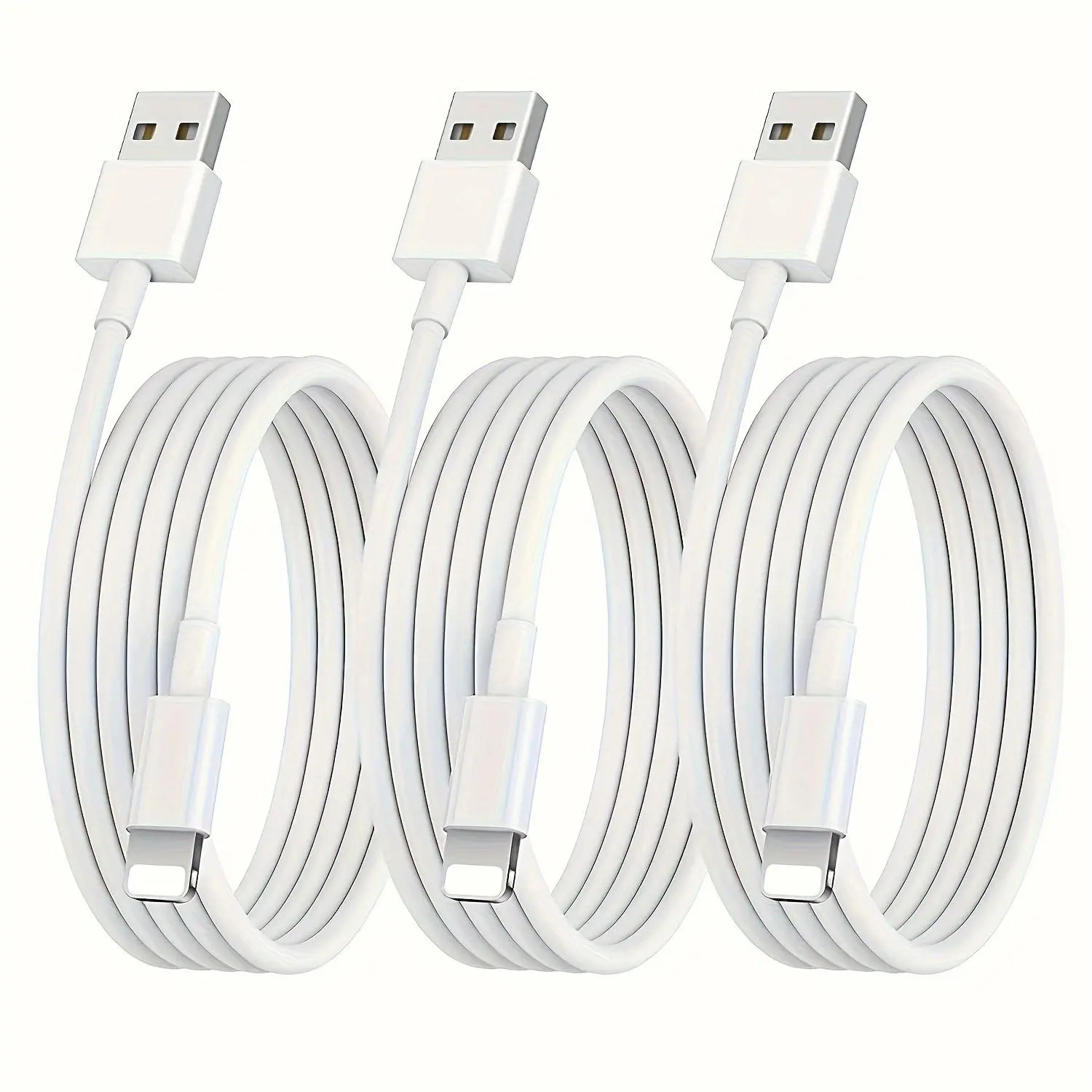 for iPhone USB Charger Cable, 5Packs 3Packs 1Pack 6.6ft, 8Pin to USB Cable Foot, Fast Charging Cables Cord for iPhone 13 Pro Max/12 Mini/11/XR/Xs/X/8/7/6/iPad Pro/Air/Mini