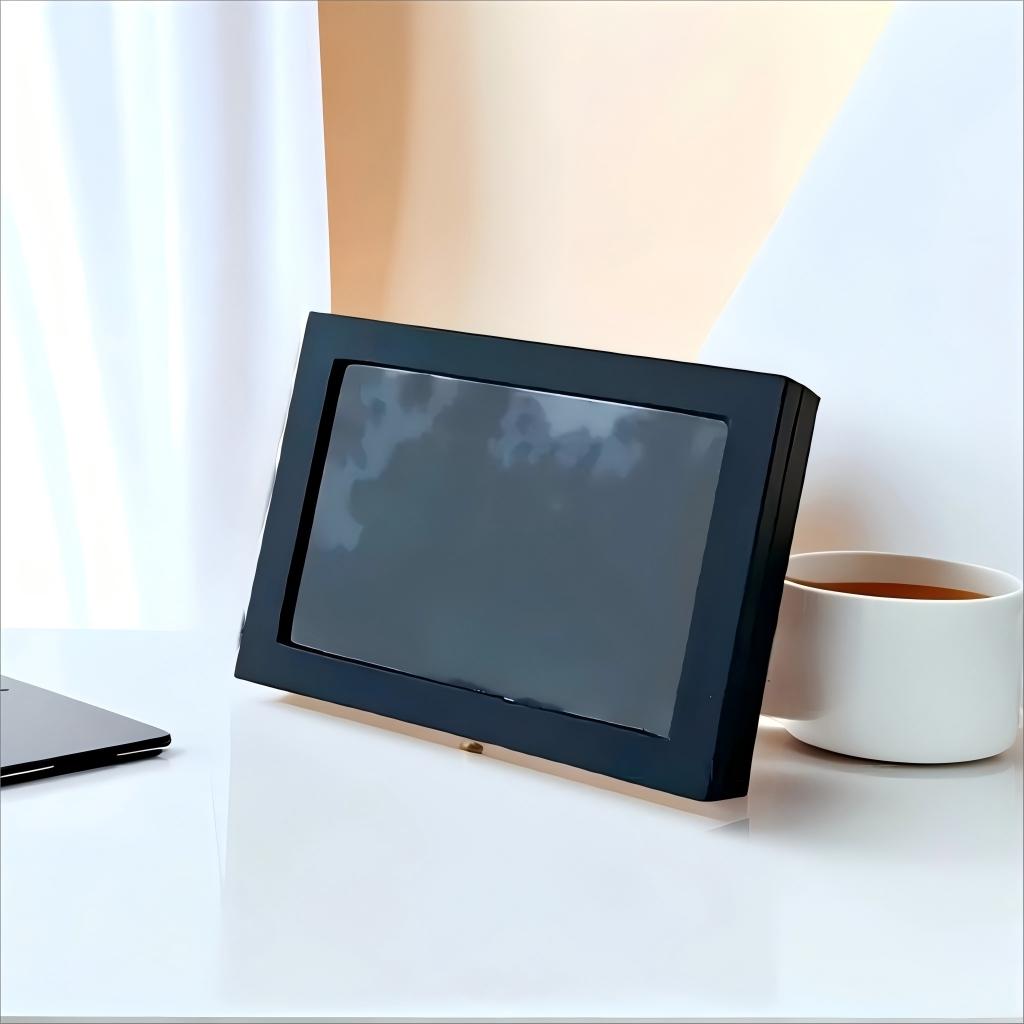 2026 New Display Stand Frame Pin Cushion Dust-Proof Large Capacity Desktop Organizer Box, Modern Design for Home Office Use