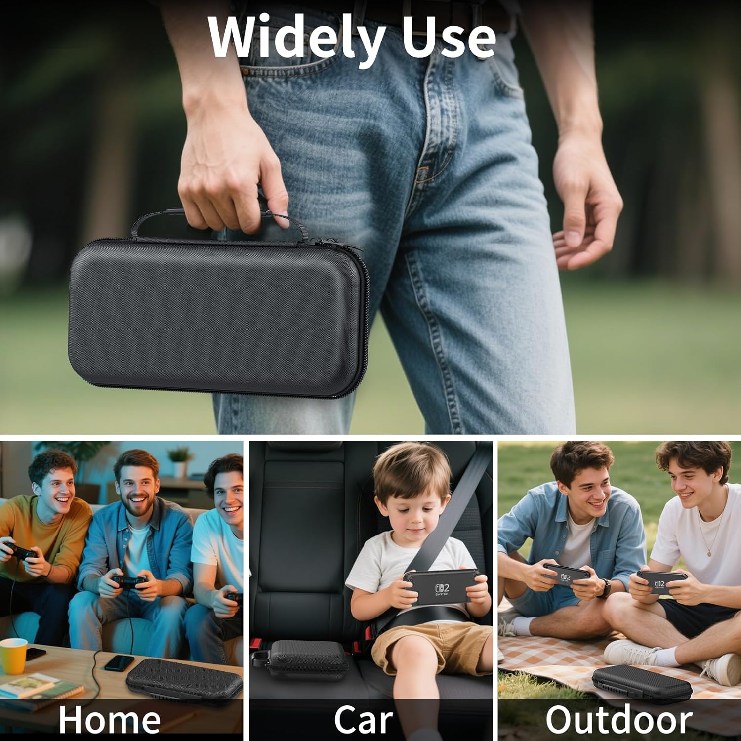 Switch 2 Case Compatible Switch & 2025 Switch 2 Protective Hard Portable Travel Carry Case Shell Pouch Compatible with Switch Console and Accessories