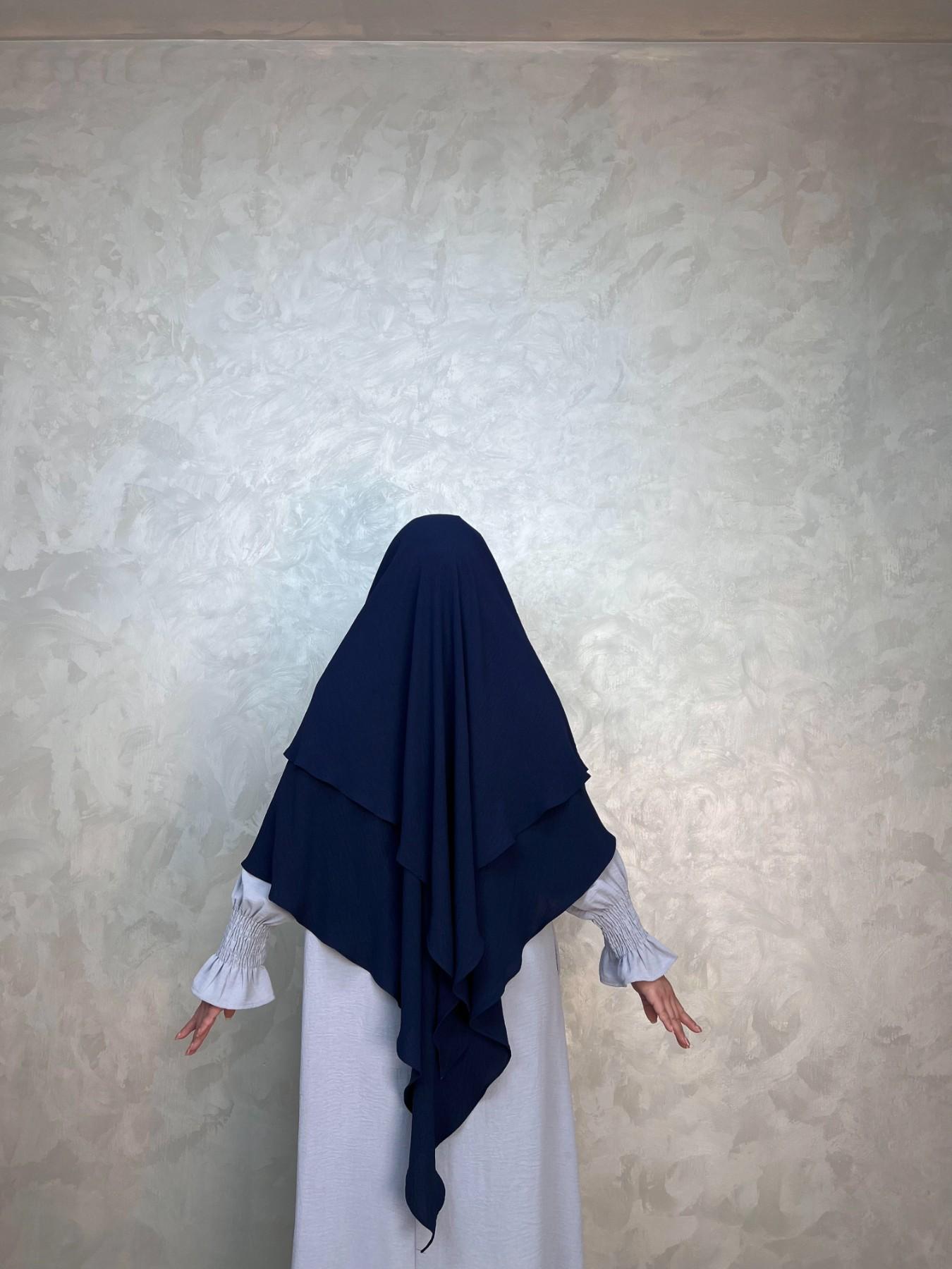 Muslim Women's Two-Layer Long Scarf, Modest Style Headscarf, Hijabs, All Seasons Wear, No Ca Prop 65 Warning, Perfect for Daily Use, Modesty