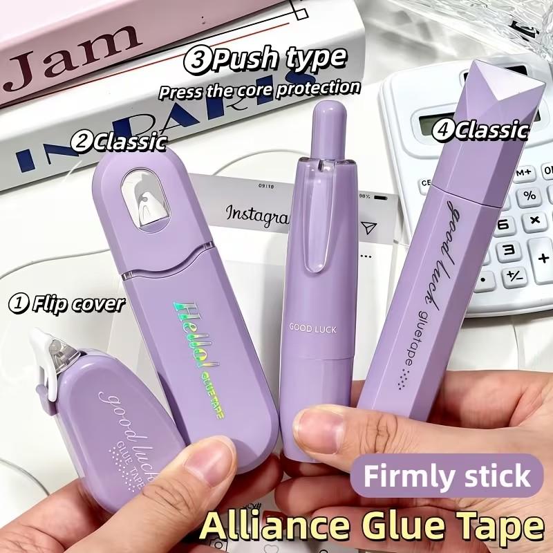 4-Pack High Adhesive Double-Sided Tape, Strong Point Stick Glue for Scrapbooks, Office Art, Gift Wrapping, Album Filling