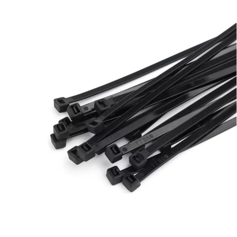 100pcs Nylon Reusable Cable Zip Ties Releasable Fixed Binding Color Black White Disassembly May Loose Slipknot Cable Ties Cable Ties