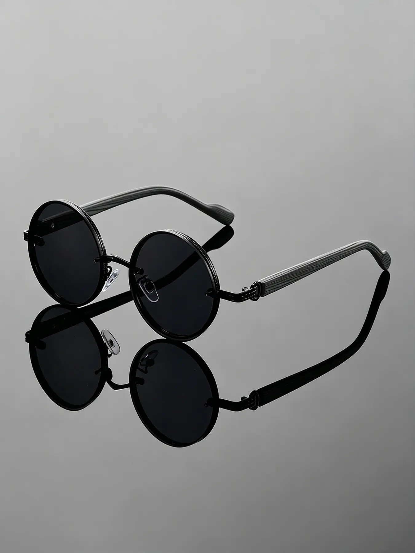 Steampunk Men's Sunglasses, Trendy Vintage Round Metal Frame, Uv400 Protection, Unisex, Travel, Stylish Sunglasses, Sunglasses for Driving, Sports, Beach, Party, Streetwear, Steampunk Eyewear