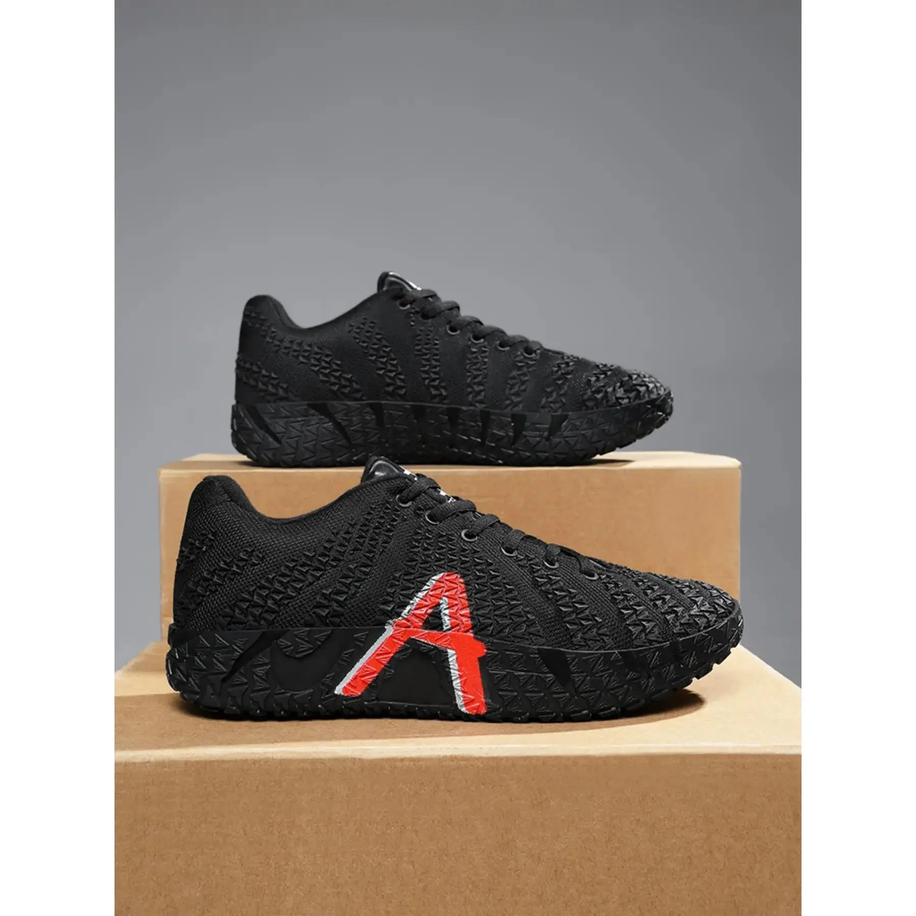 Unisex Basketball Shoes KPU Combination High Elastic Shock Absorption Rubber Sole All-Season Training