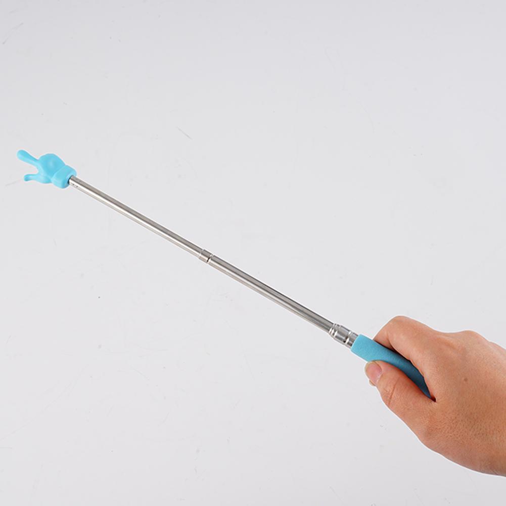 Retractable Teacher Pointer Finger Design StainlessSteel Telescopic School Teaching Pointer Stick Teacher Supplies for Classroom