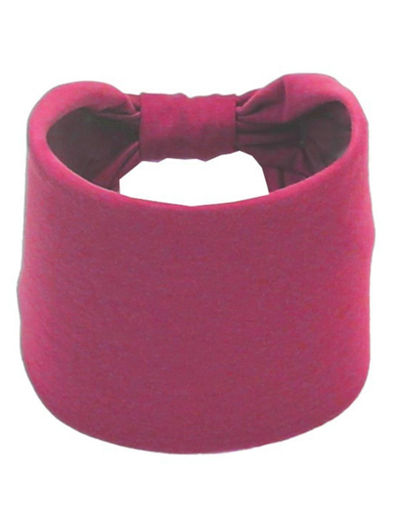 1 PC Fashionable Polyester Cotton Plain Wide Headband, Sporty Sweat-Absorbing Headscarf, All-Season Wear, Comfortable Fabric Material