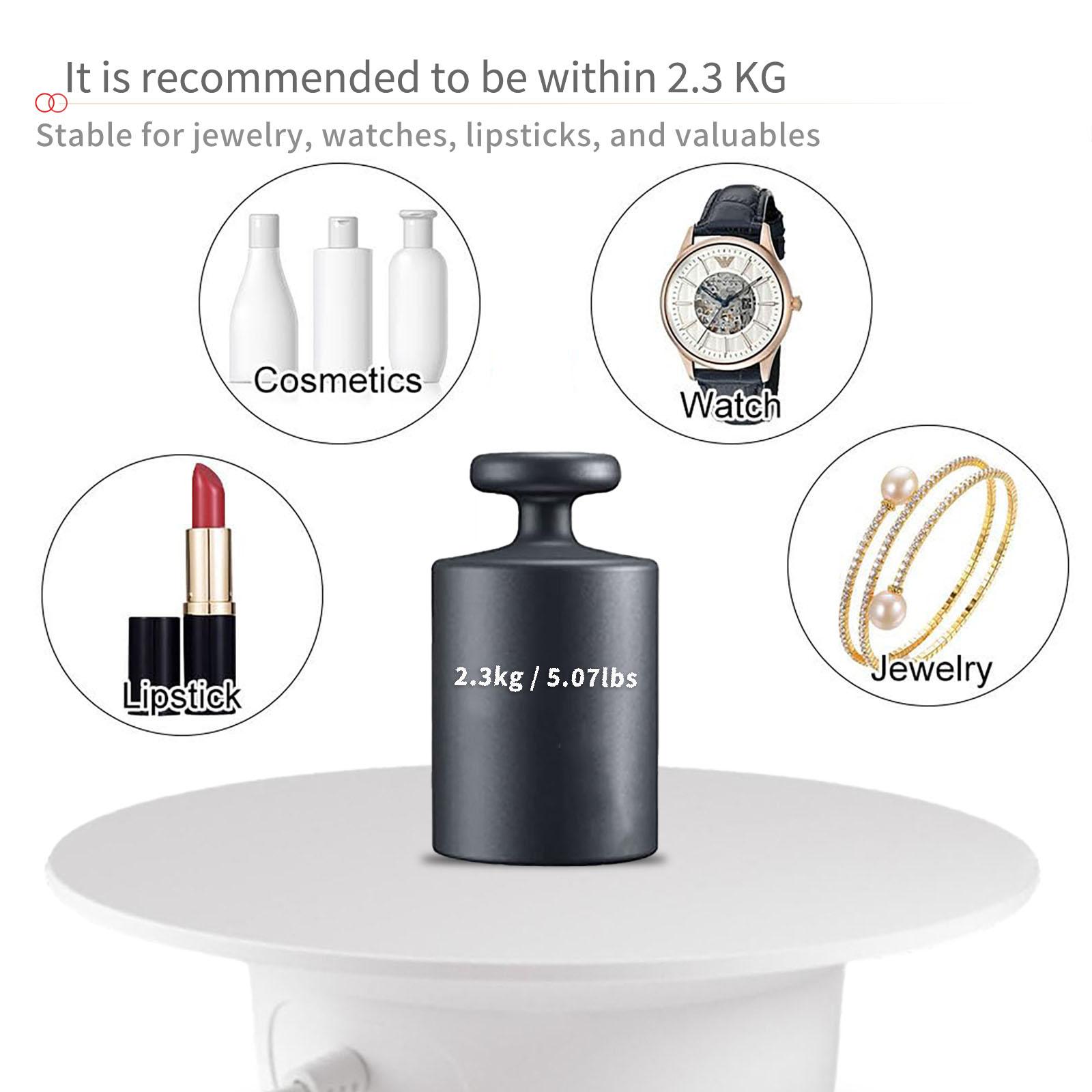 2Pcs 6 Inch 8 Inch The 360° electric rotating display stand, Display Holder, has a diameter of 15 CM 20 CM, The USB electric rotating table rotates clockwise and is suitable for jewelry, lipstick, watches, photography, figurines, live streaming 2Pcs 6 Inch 8 Inch The 360° electric rotating display stand, Display Holder, has a diameter of 15 CM 20 CM, The USB electric rotating table rotates clockwise and is suitable for jewelry, lipstick, watches, photography, figurines, live streaming