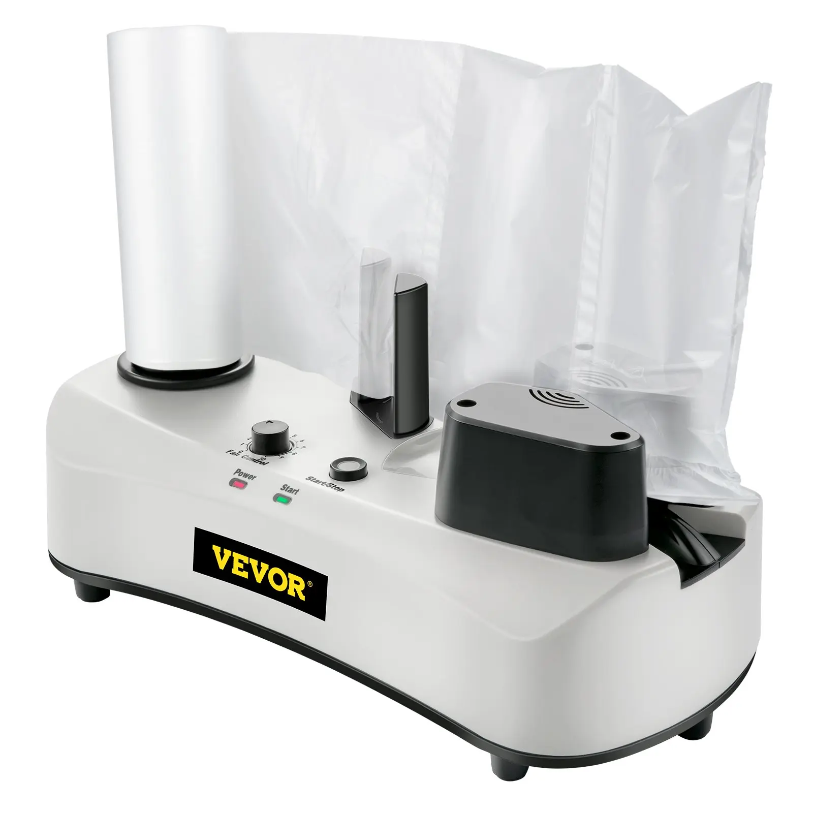 VEVOR Air Cushion Packaging Machine, Tool Upgrade, 7.2-7.8 ft/min Sealing Speed, 2.4 m/min Speed, 110V Portable Hand Tool, 13x6x7 in Size, 4.2 lbs, for Electronic Products, Includes 1x164 ft/50 m Film Roll, Blade, Screwdriver