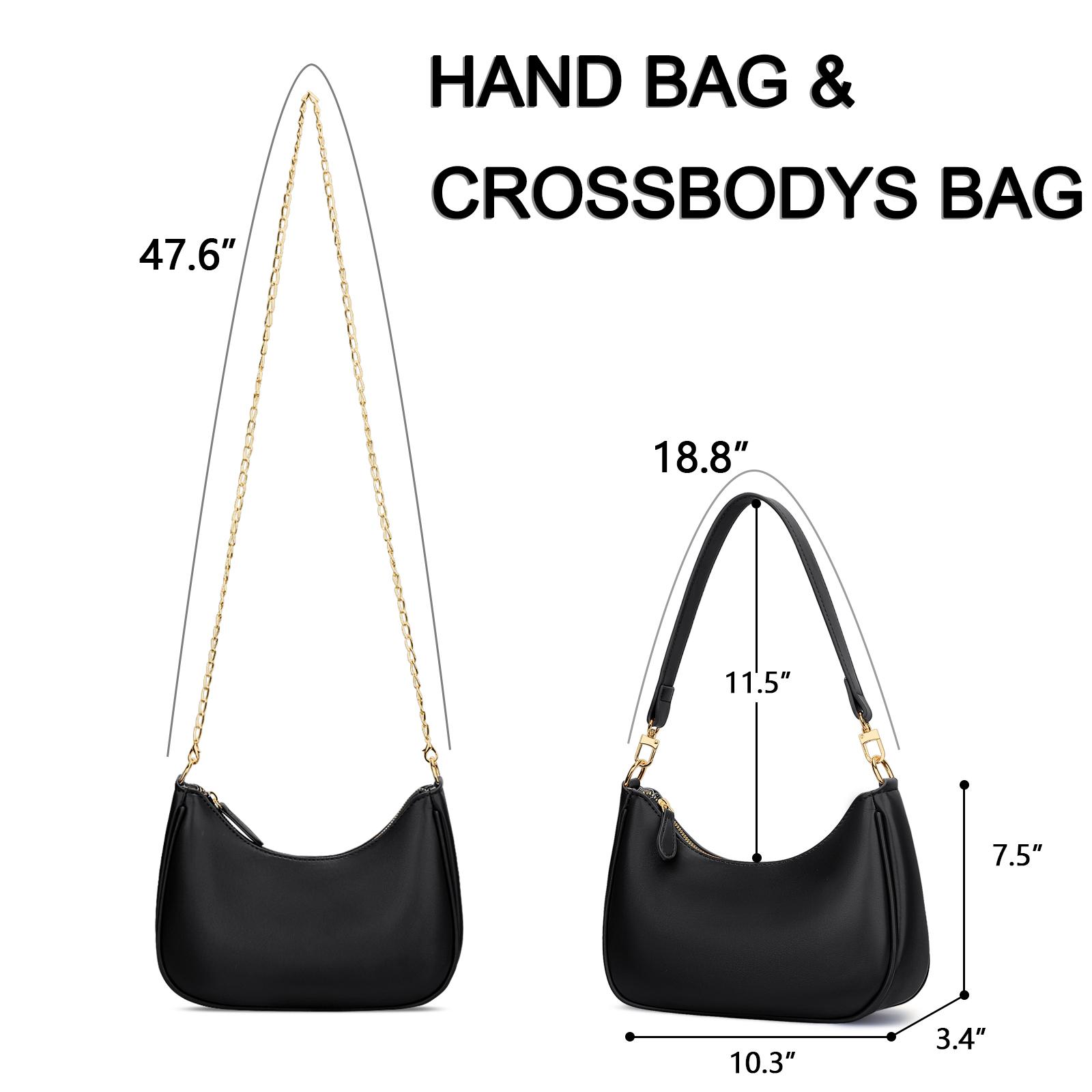 KKXIU Shoulder Bag for Women Cute Hobo Purses and PU Handbags Retro Clutch Underarm Purse